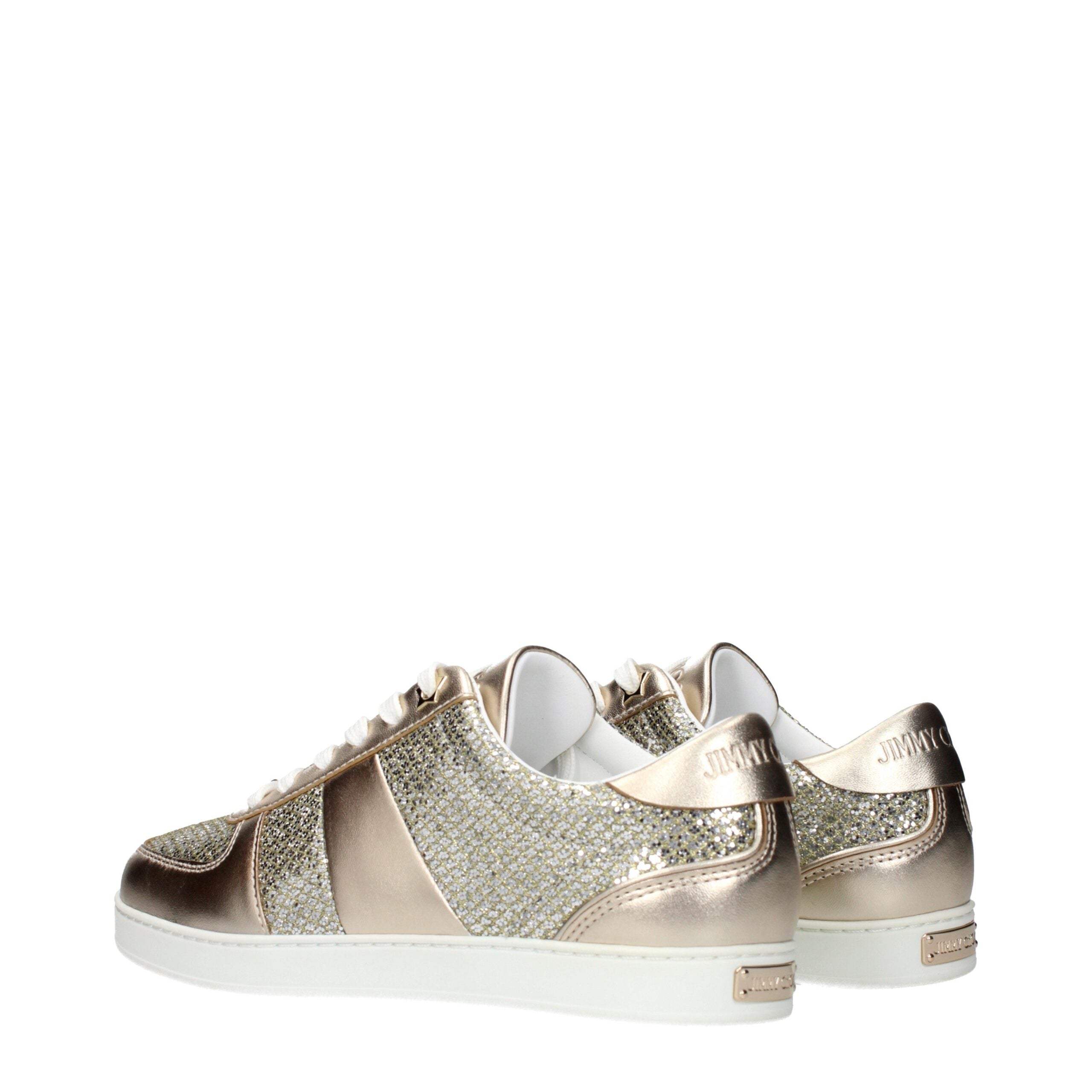Gold Leather Sneakers