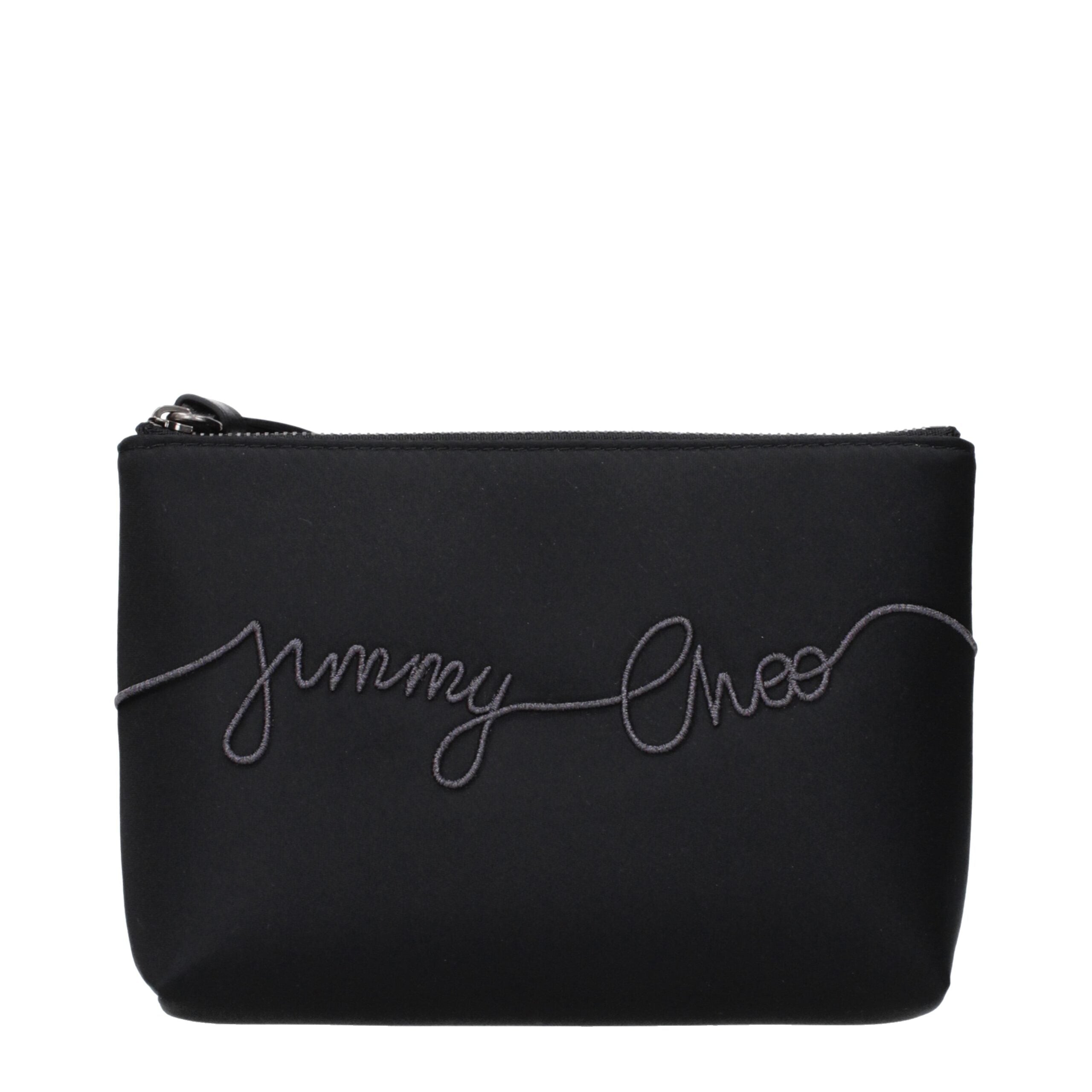 Black Satin Clutch Bag