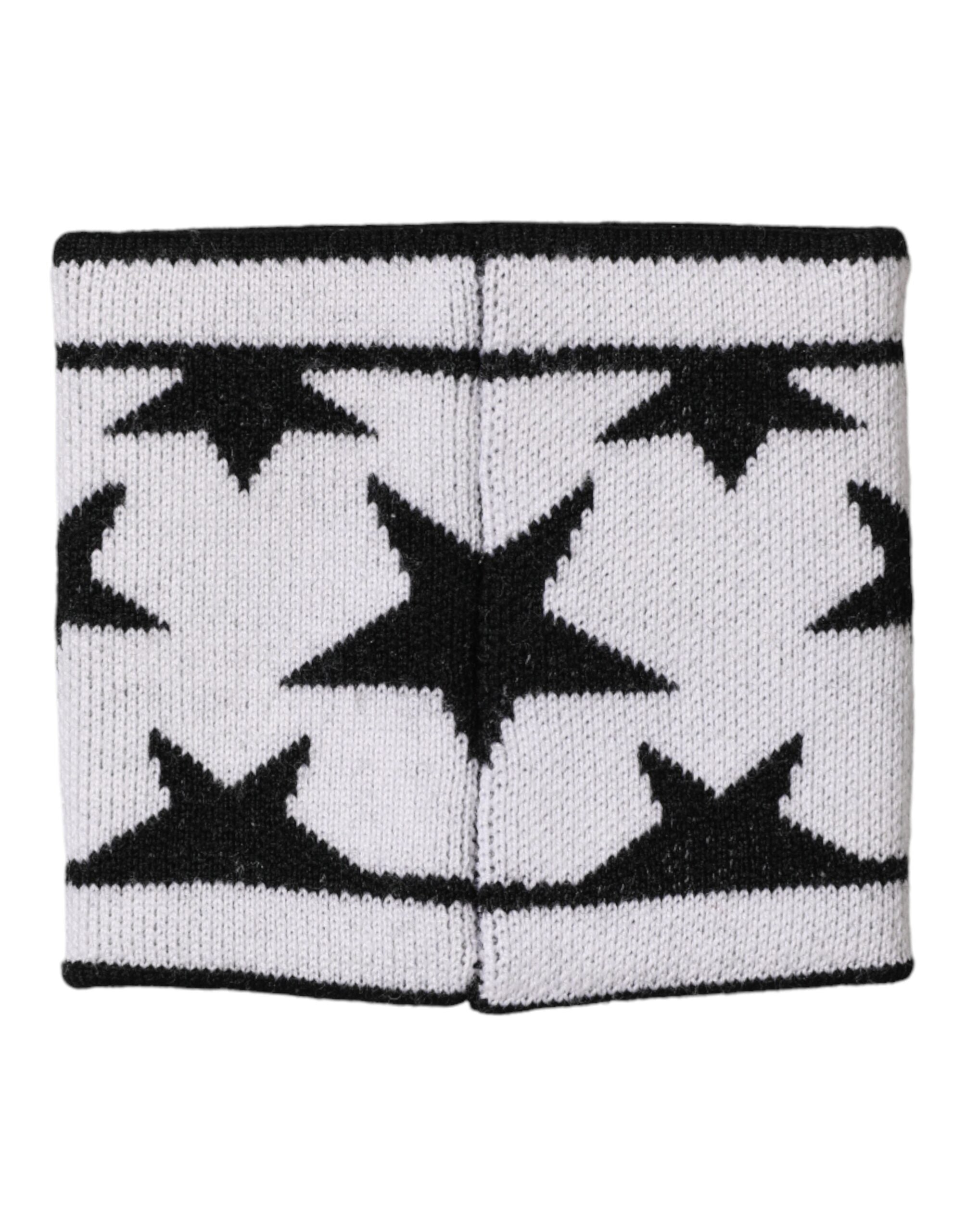 White Black Wool Logo #DGMILLENNIALS Wristband