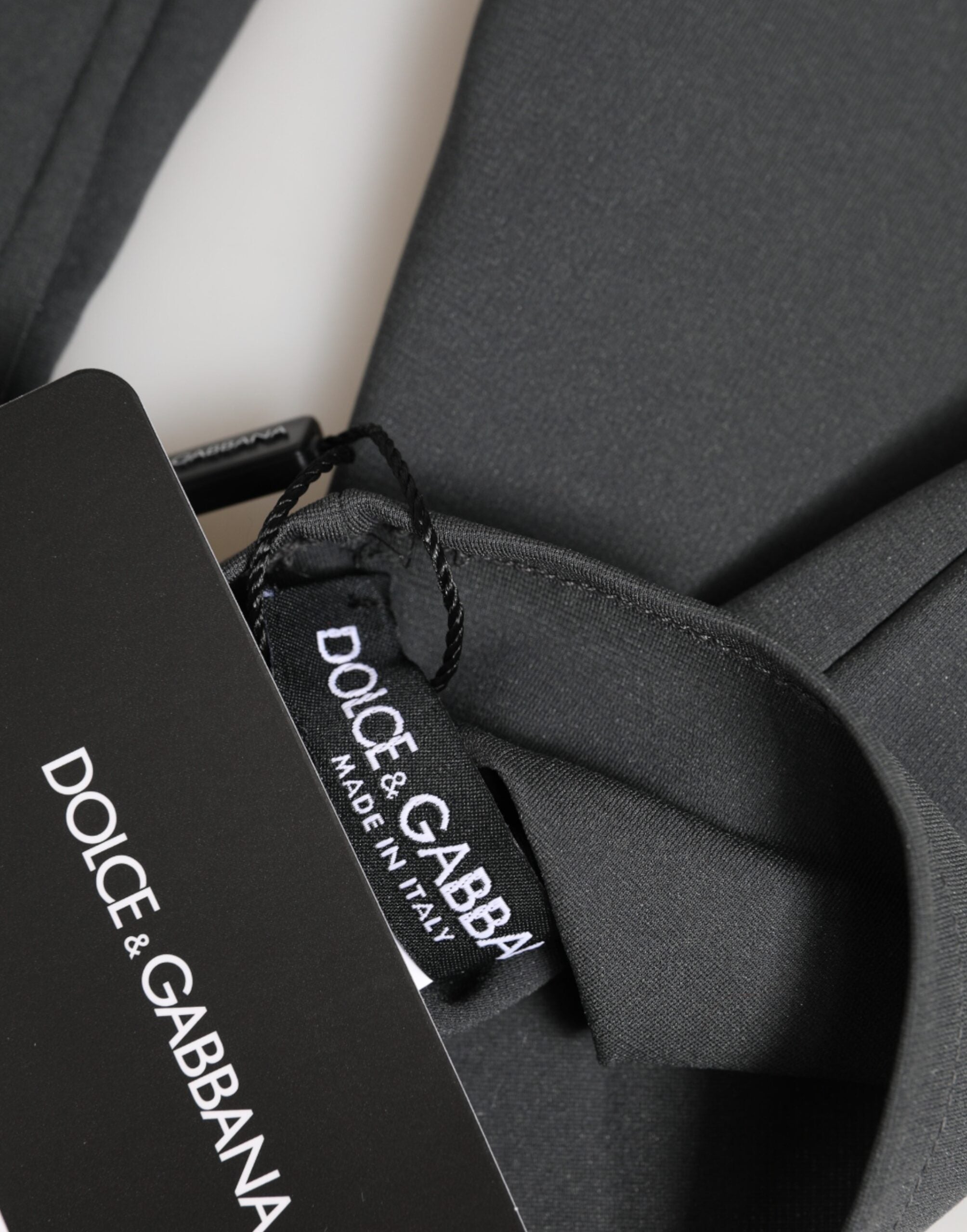 Dark Gray Viscose Elbow Length Mitten Men Gloves