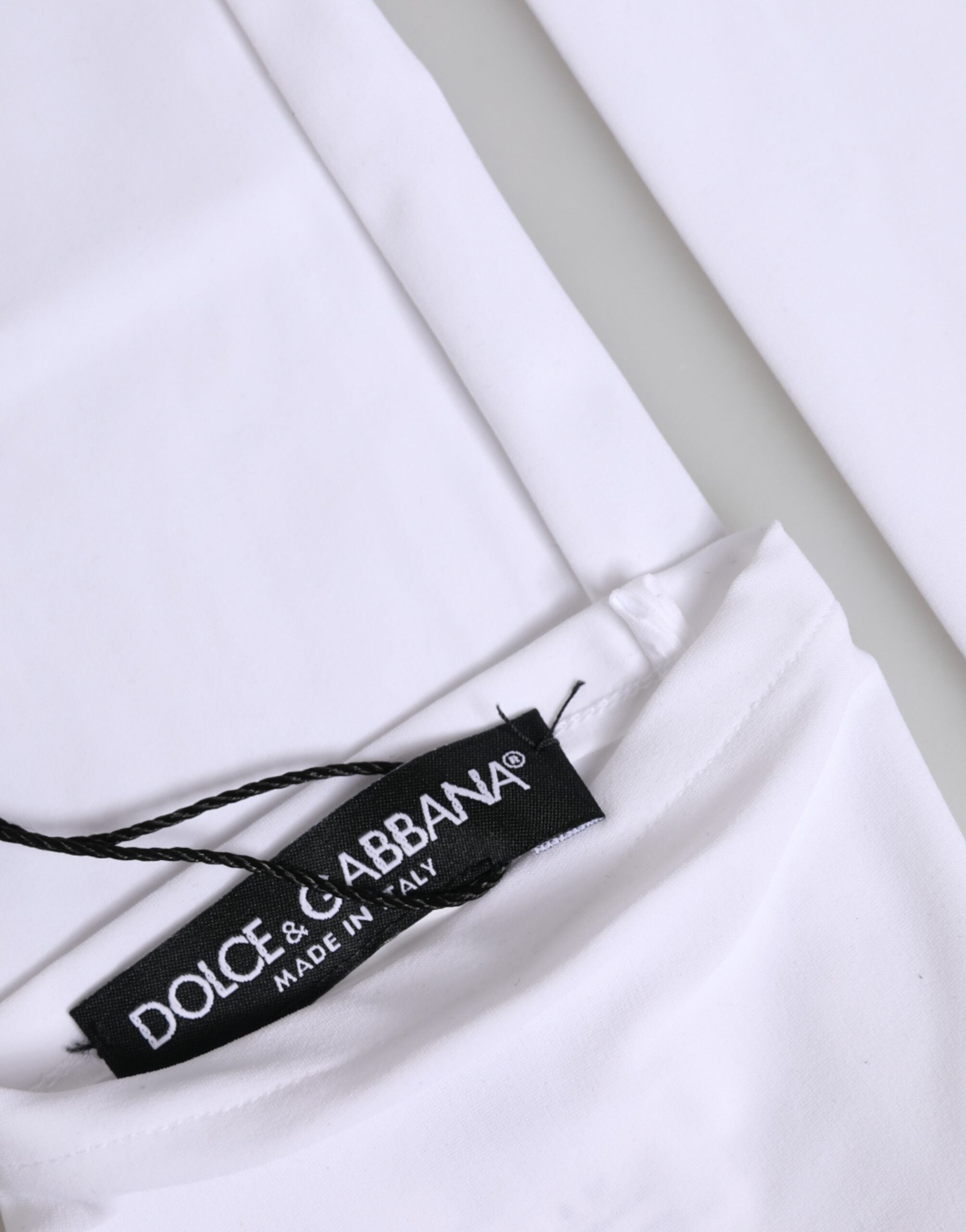 White Nylon Fingerless Elbow Length Mitten Gloves