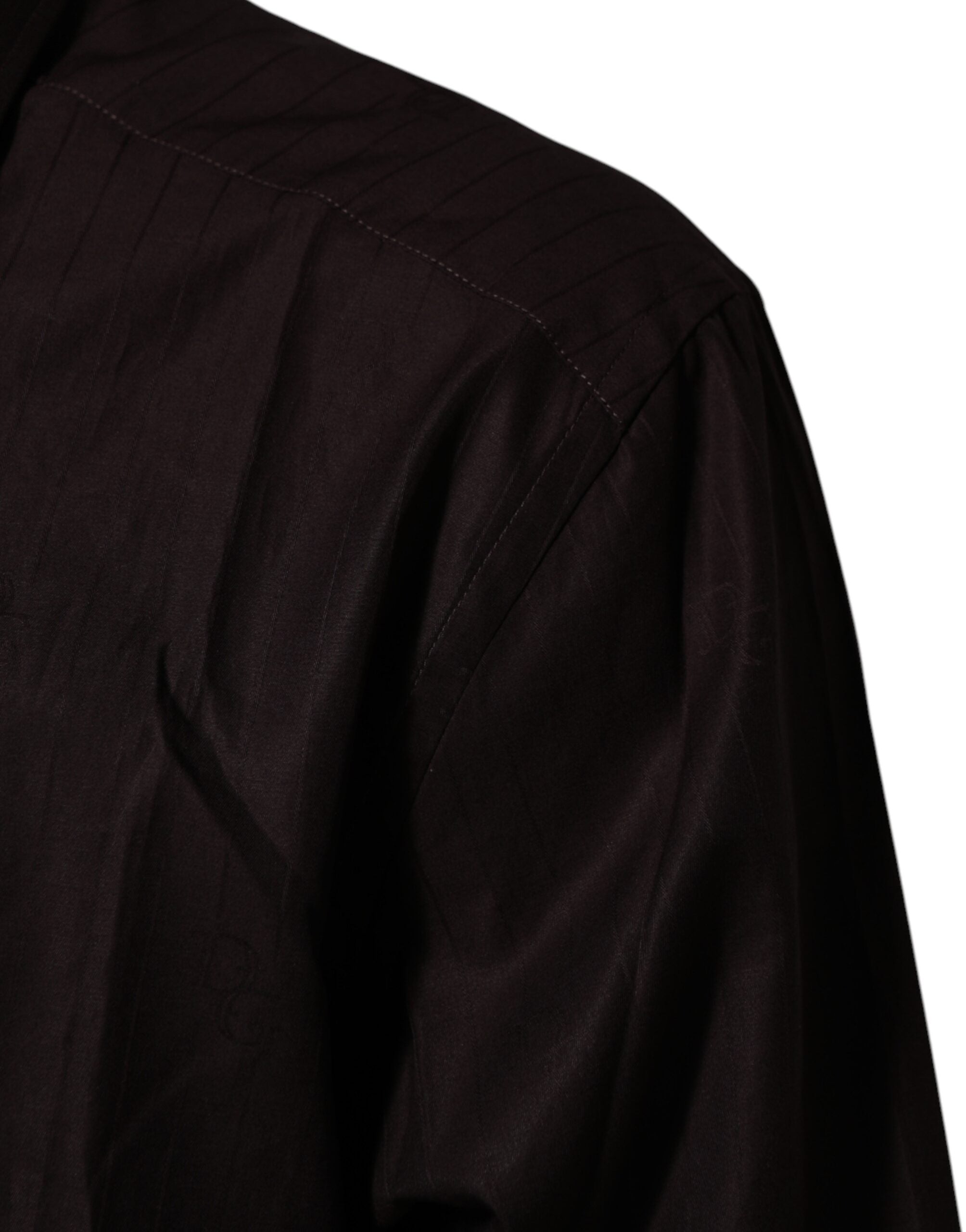 Brown Cotton LongSleeve MARTINI Dress Shirt