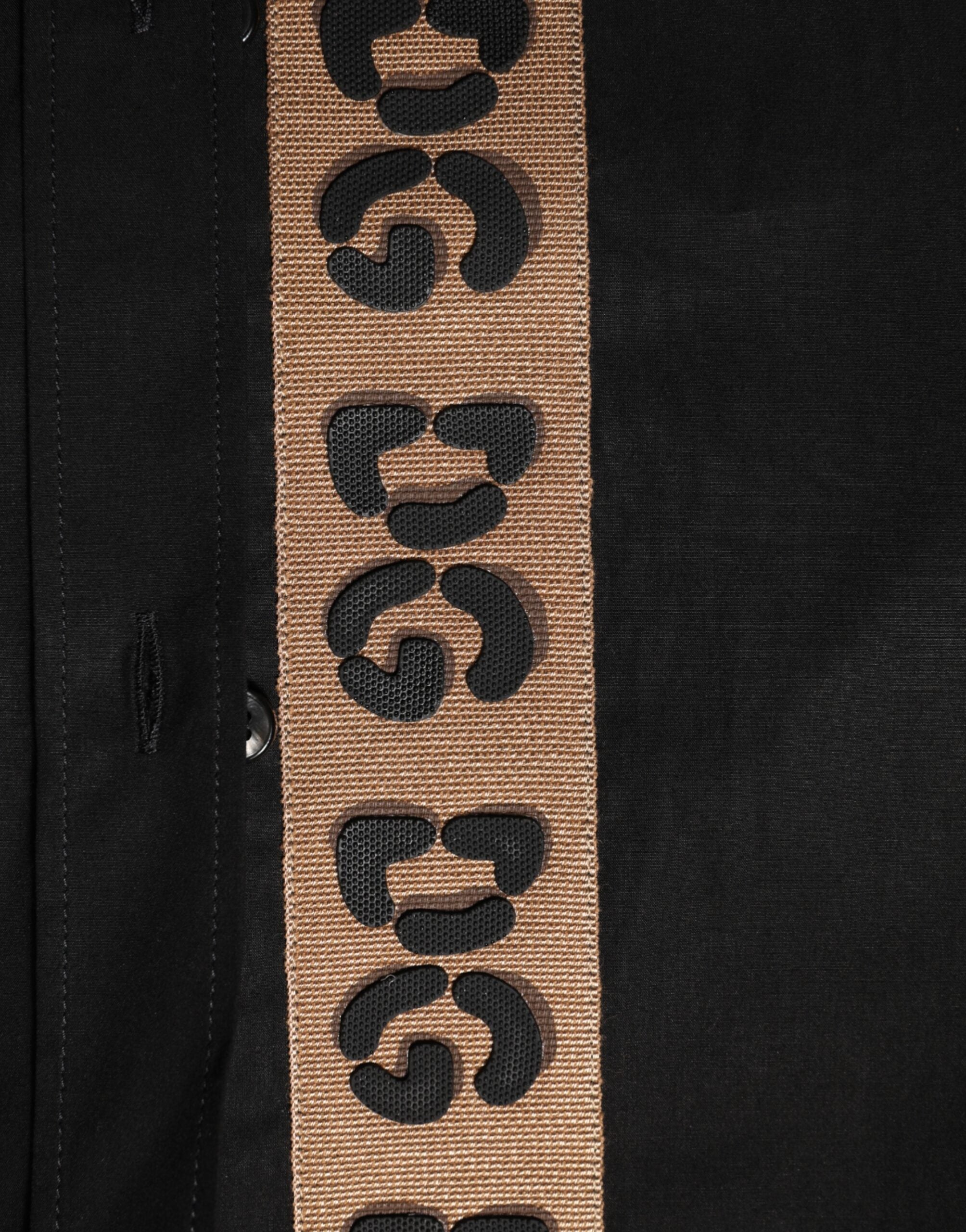 Black DG Cotton Collared MARTINI Dress Shirt