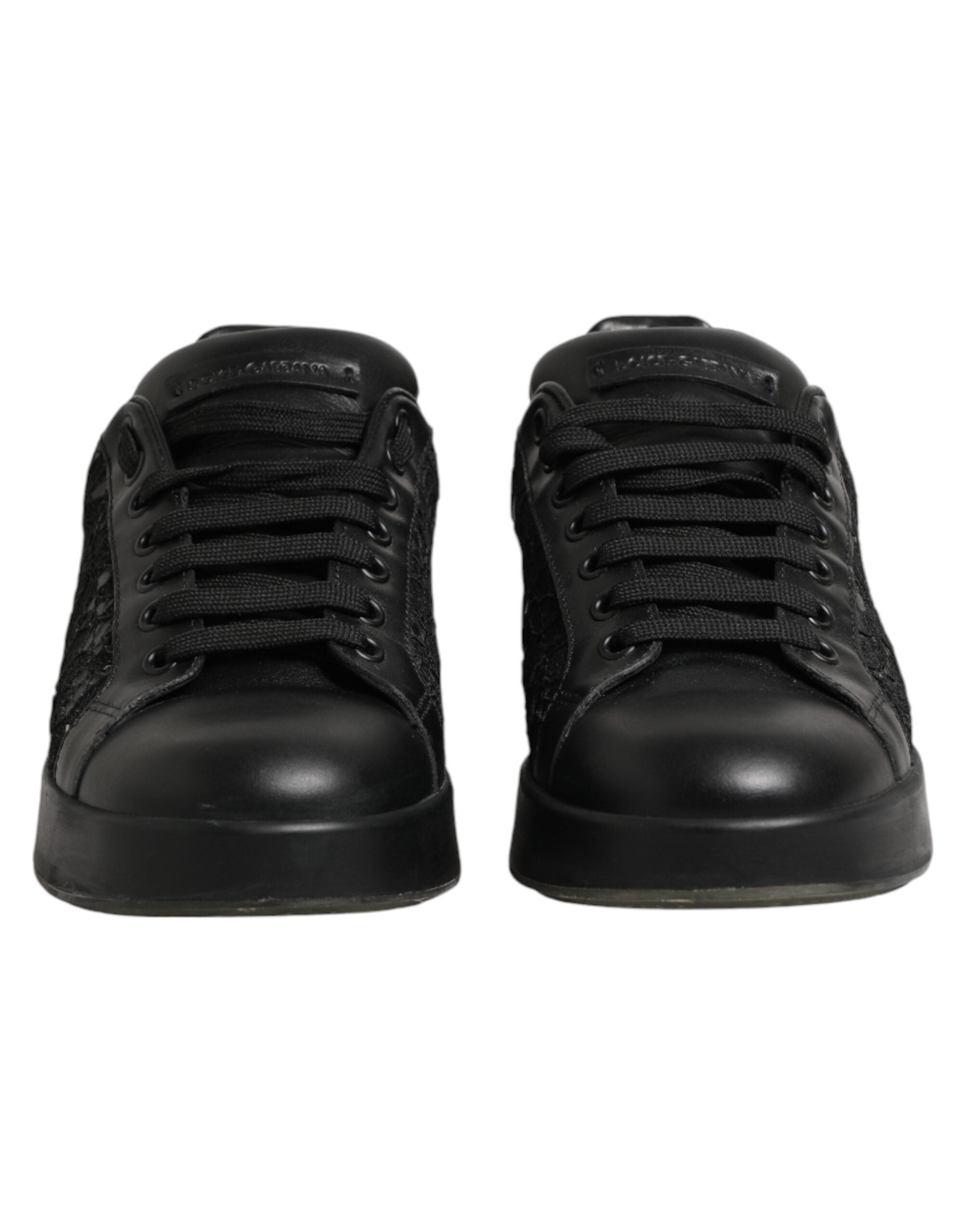 Black Floral Lace Low Top Sneaker Shoes