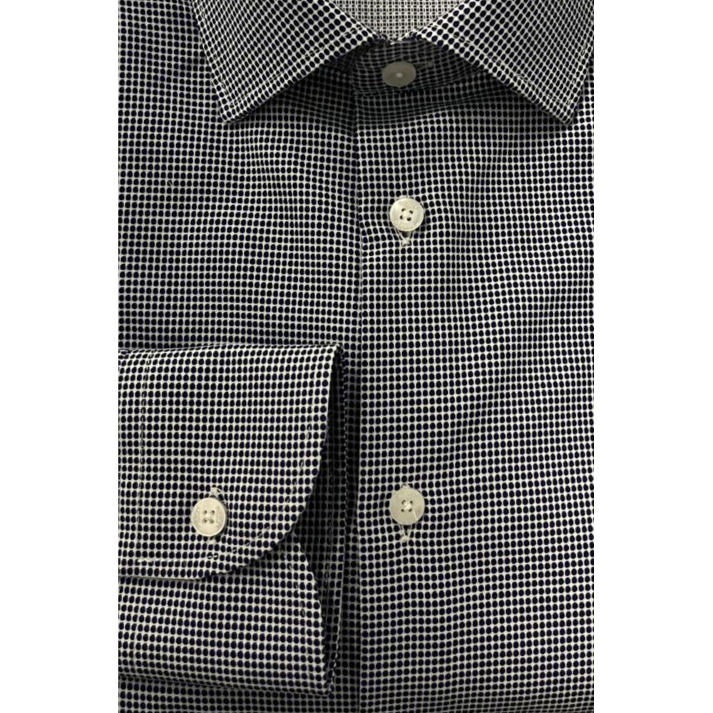 Blue Cotton Men Shirt