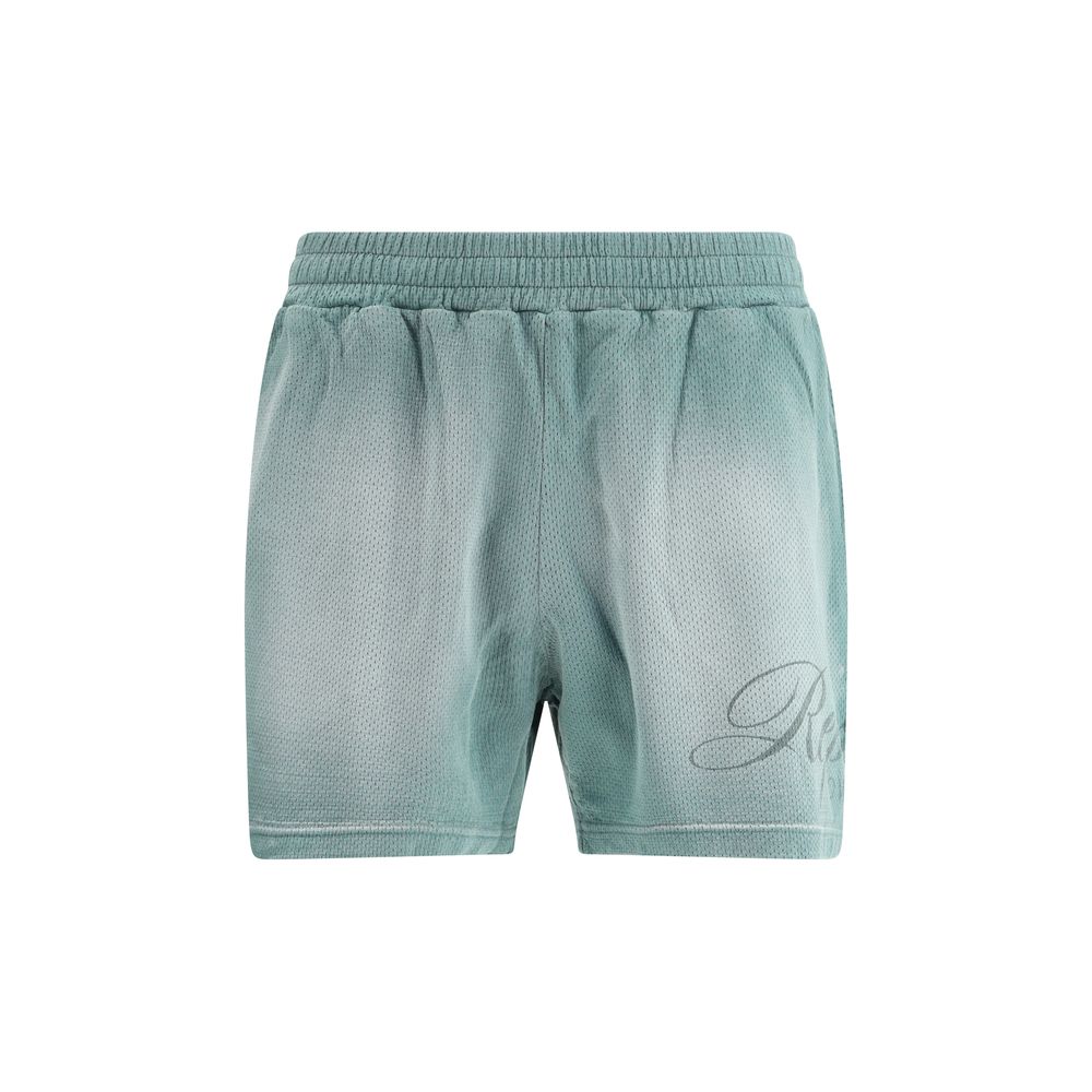 Green Cotton Bermuda Shorts