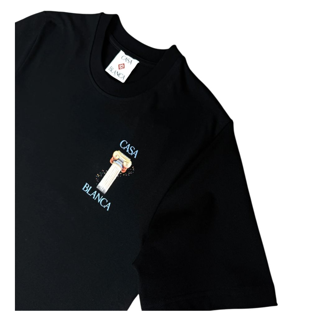 Black Cotton T-Shirt