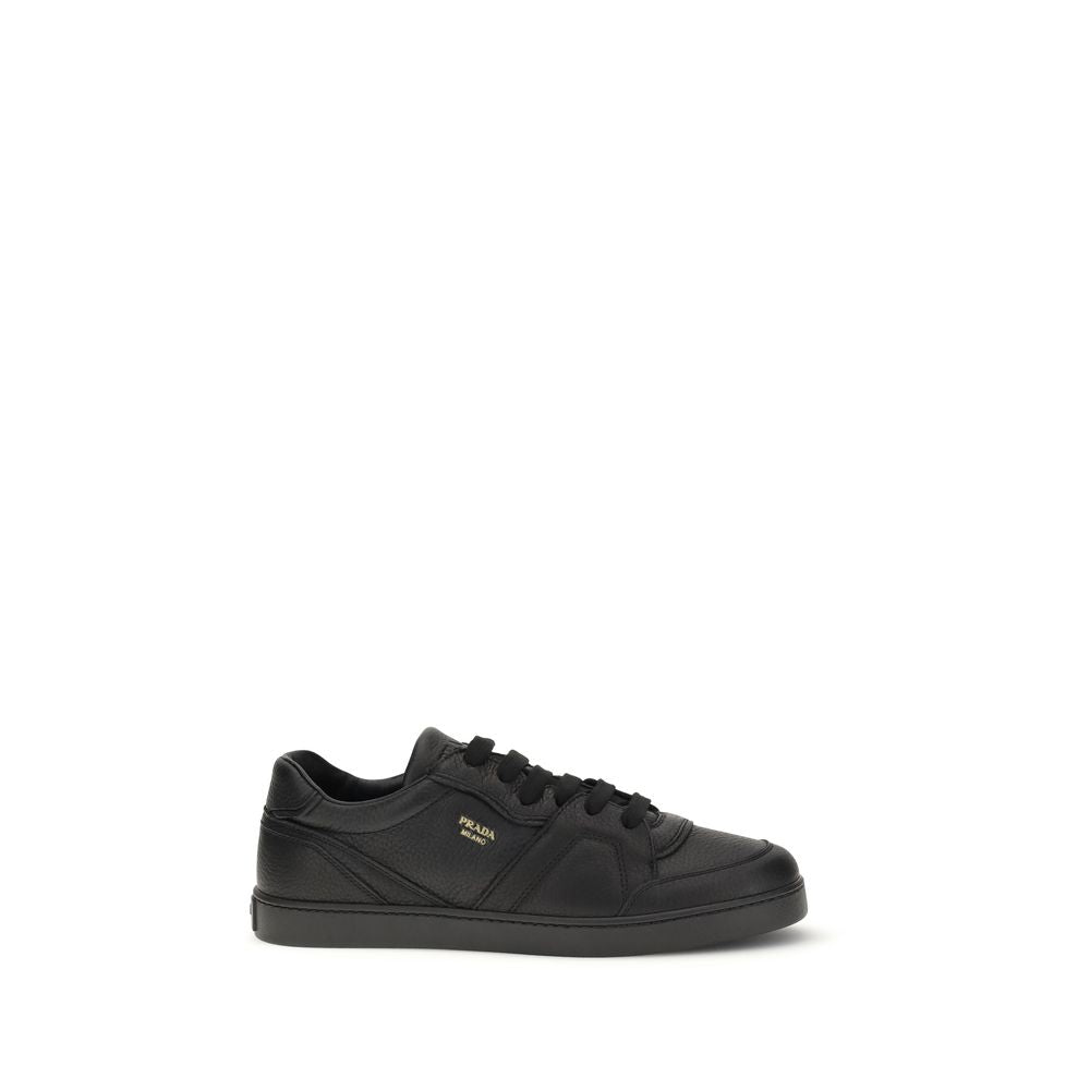 Black Calf Leather Bos Taurus Sneakers