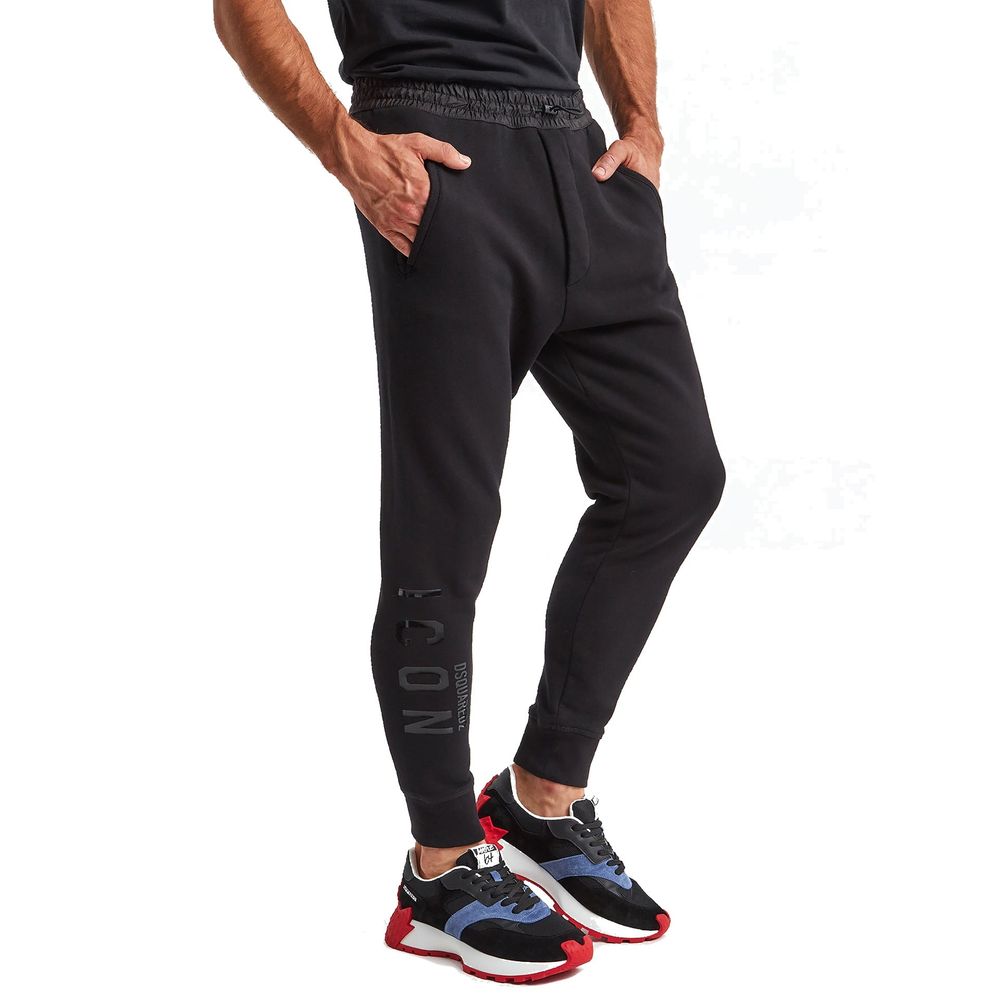 Black Cotton Joggers (Workout Pants)
