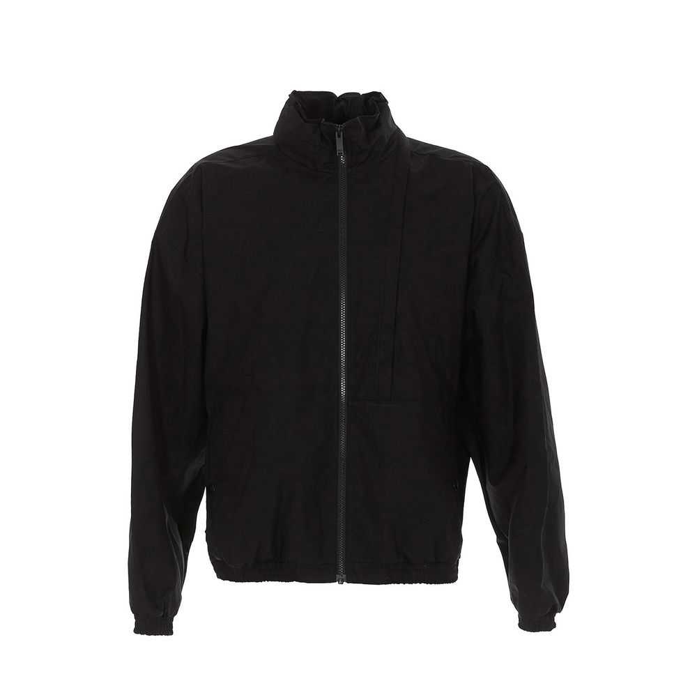 Black Cotton Shell Jacket