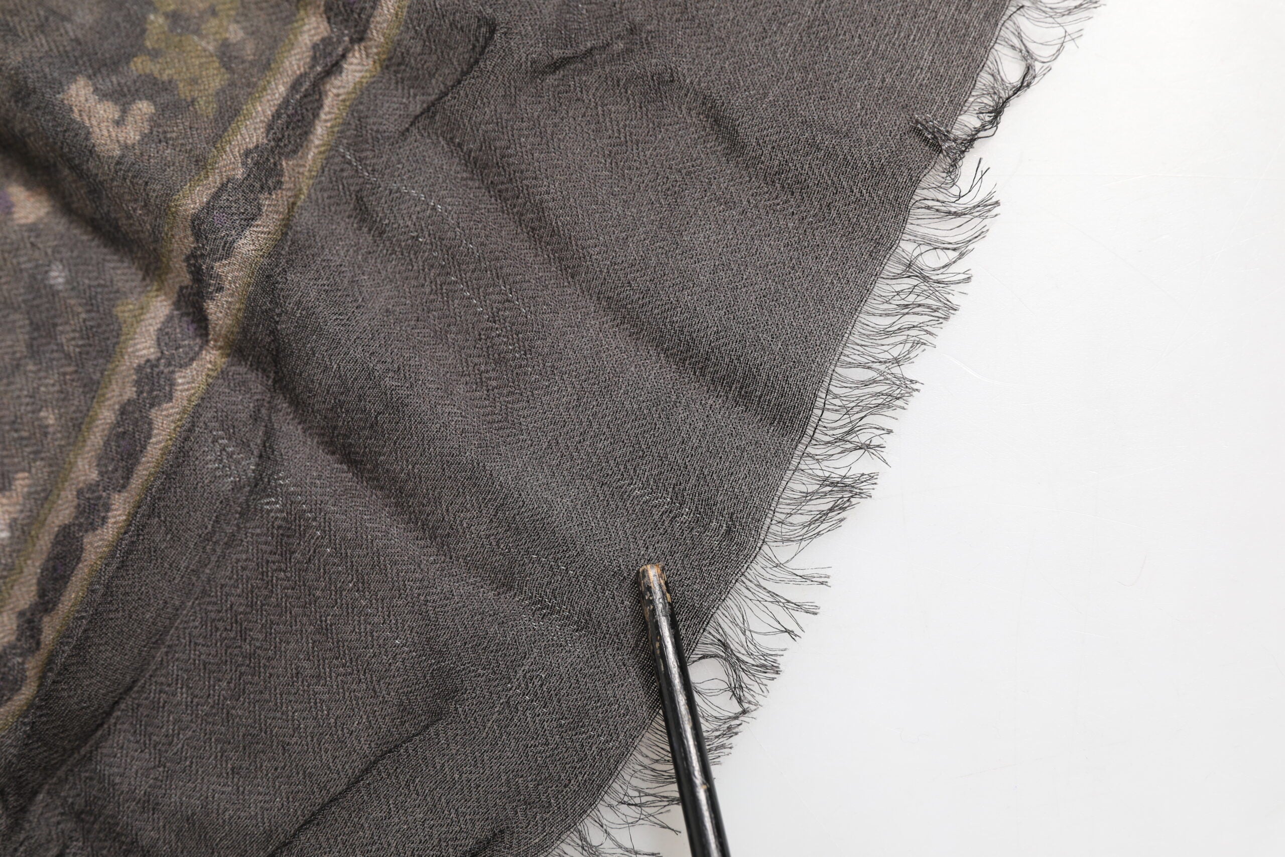 Multicolor Camouflage Fringes Modal Foulard Scarf