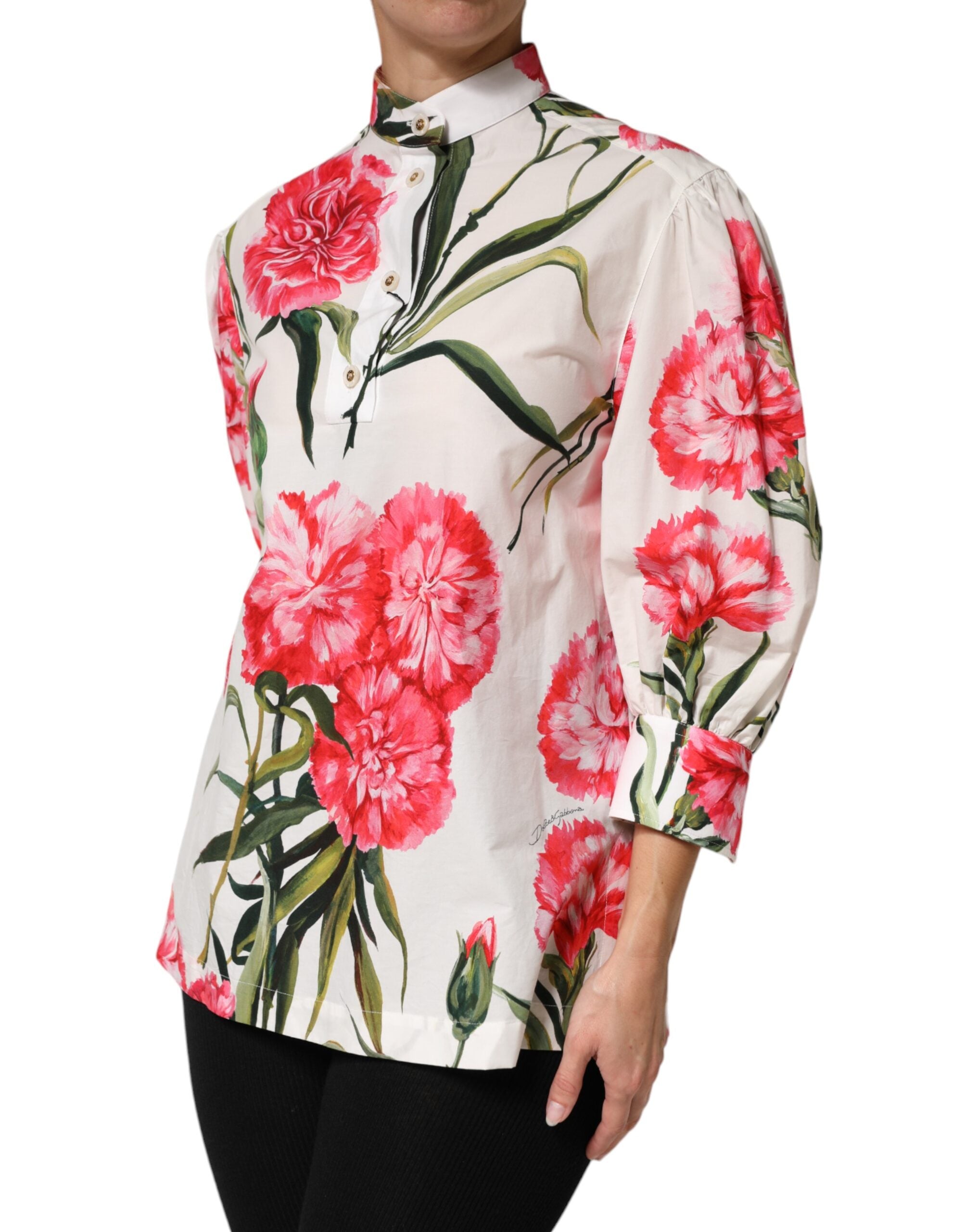Multicolor Floral Long Sleeves Blouse Top