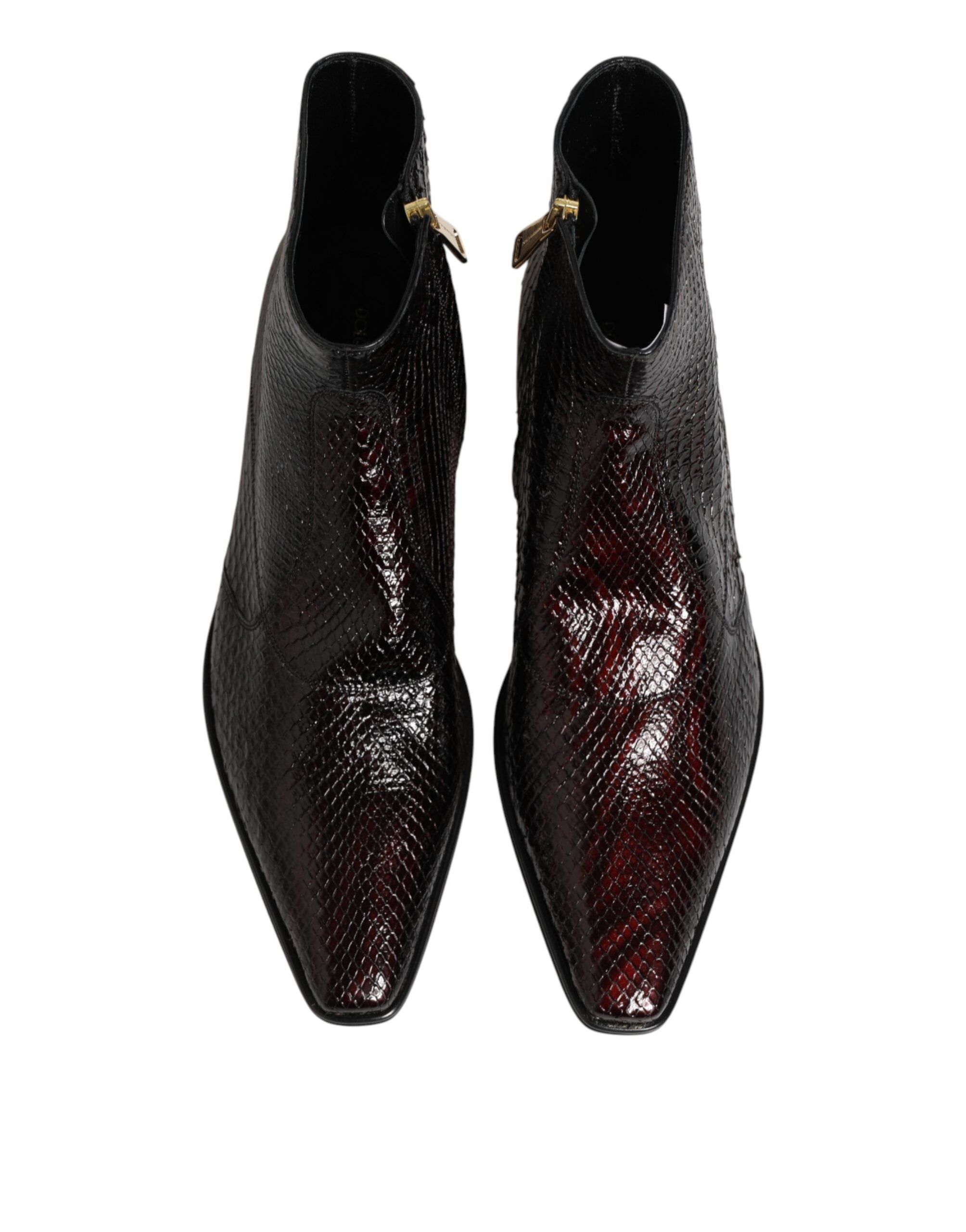 Bordeaux Chelsea Men Short Ankle Boots Shoes