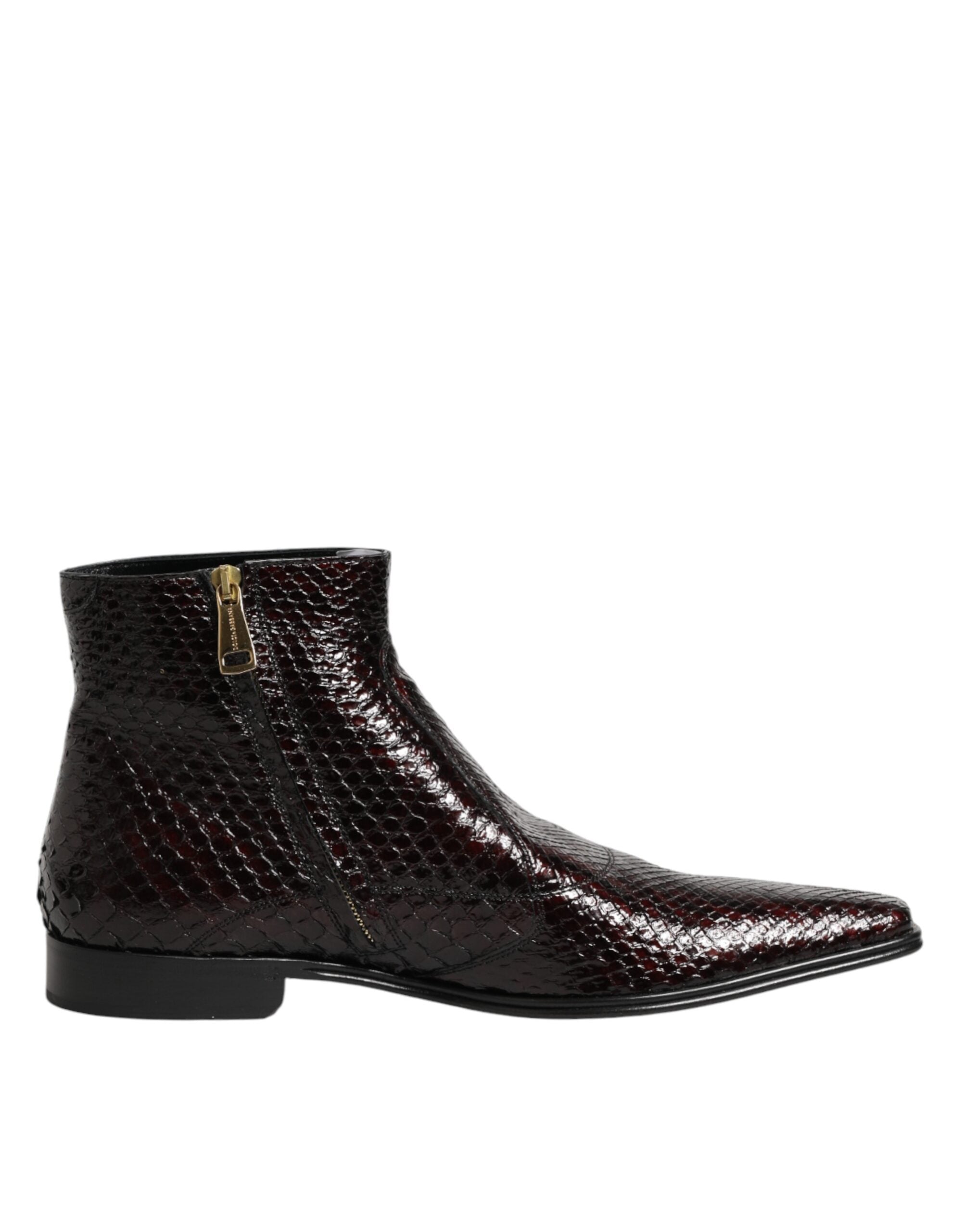 Bordeaux Chelsea Men Short Ankle Boots Shoes