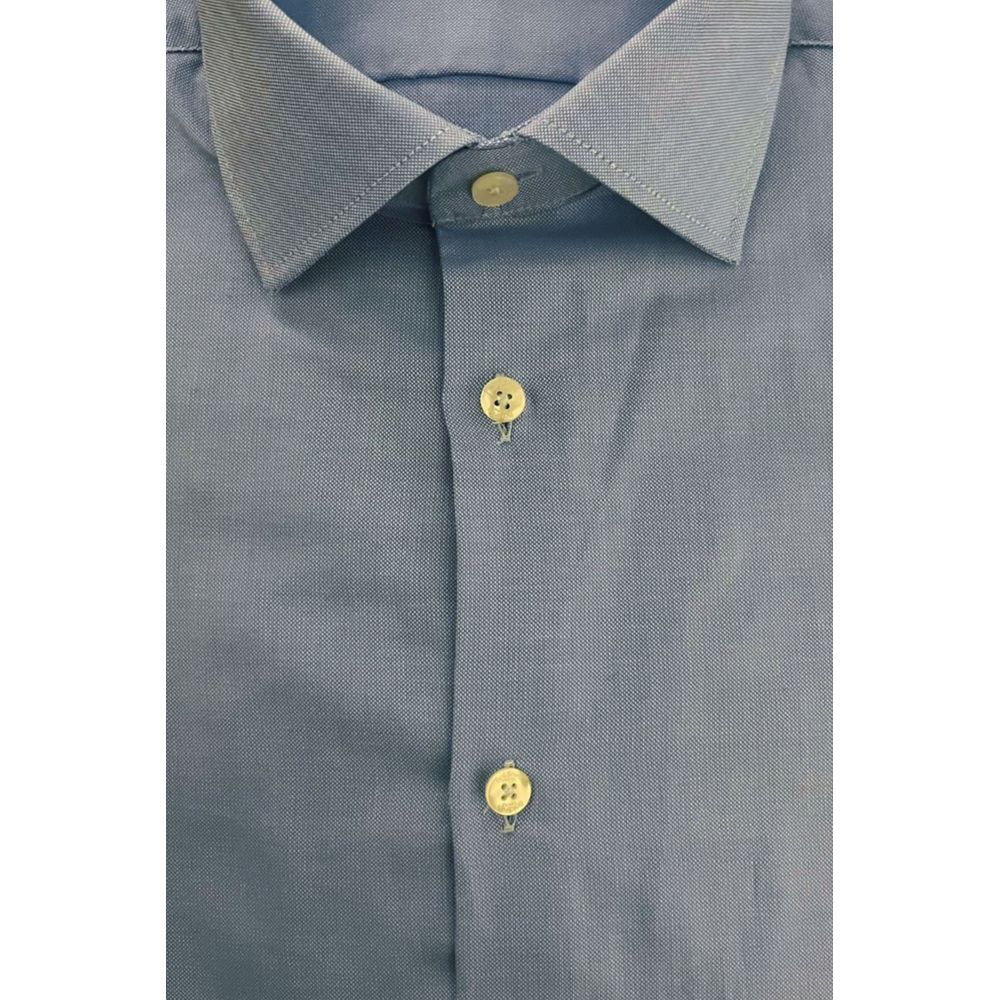 Light Blue Cotton Men Shirt