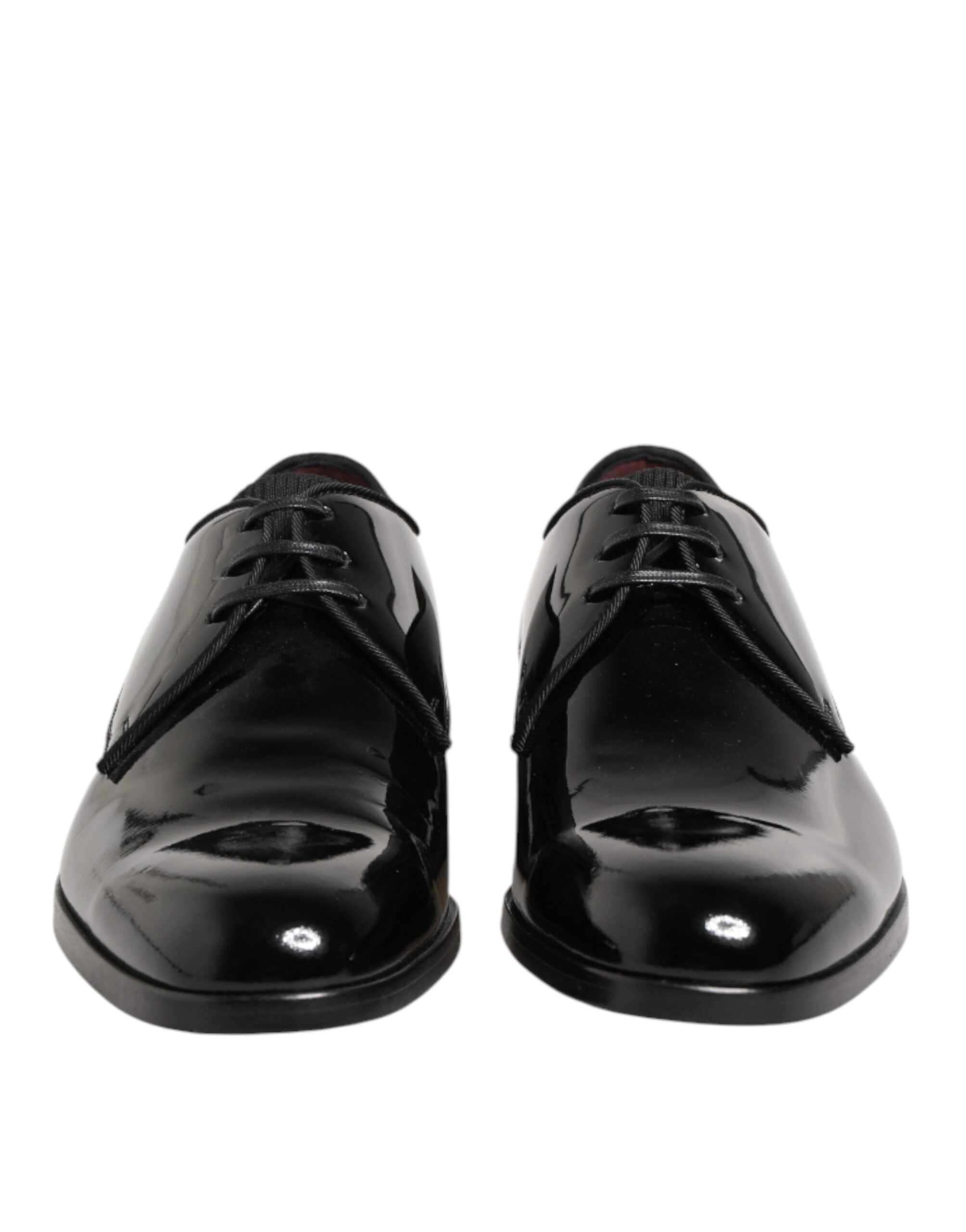 Black Calfskin Leather Derby Dress Shoes