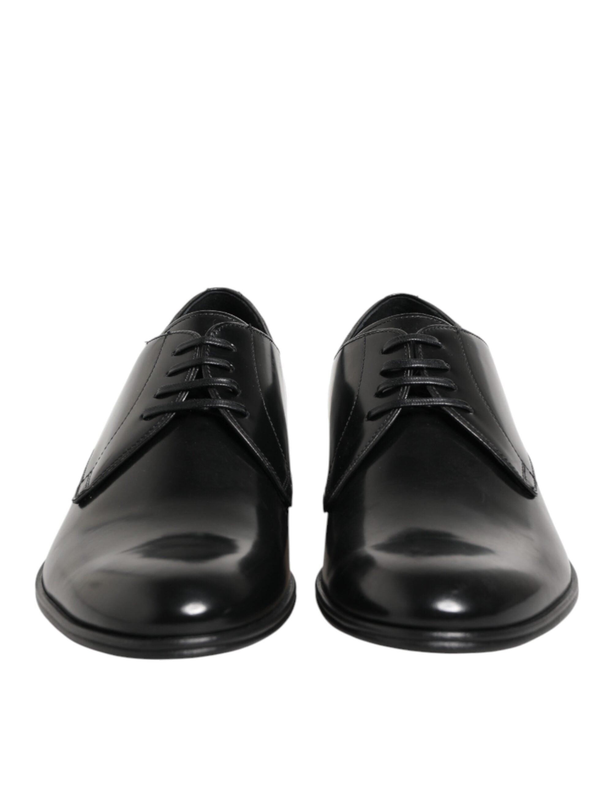 Black Calfskin Leather Derby Dress Shoes