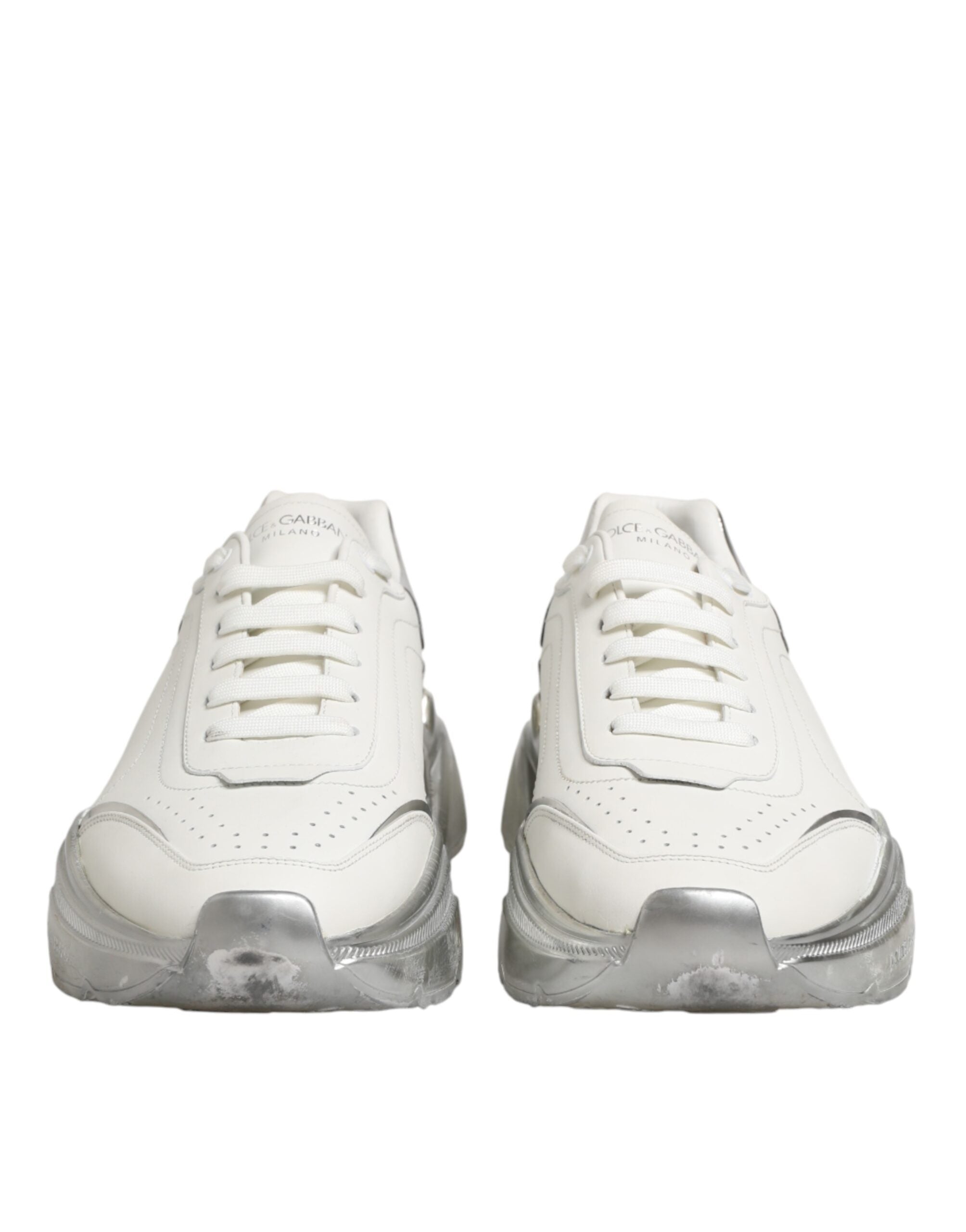 White Silver Daymaster Low Top Sneakers Shoes