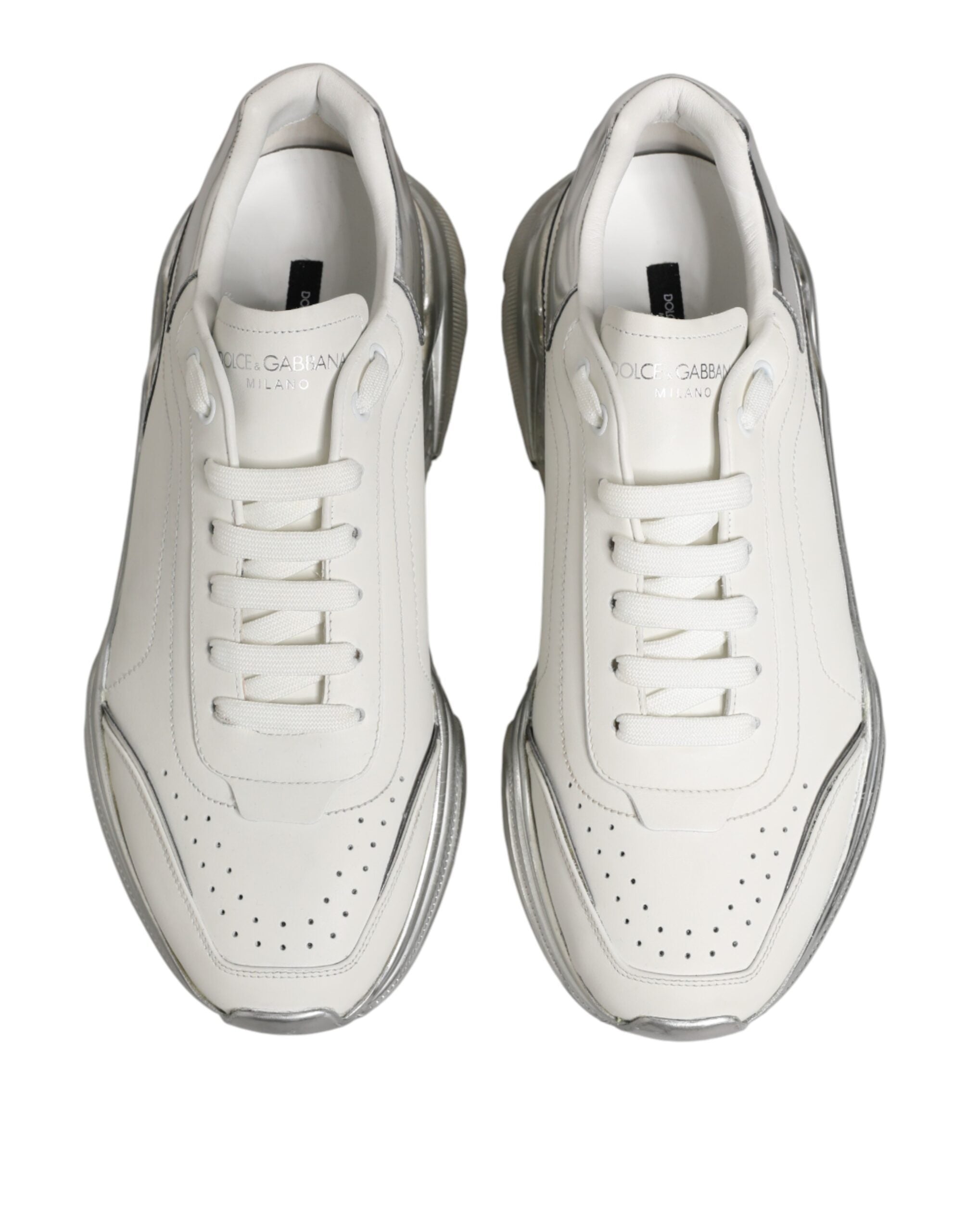 White Silver Daymaster Low Top Sneakers Shoes