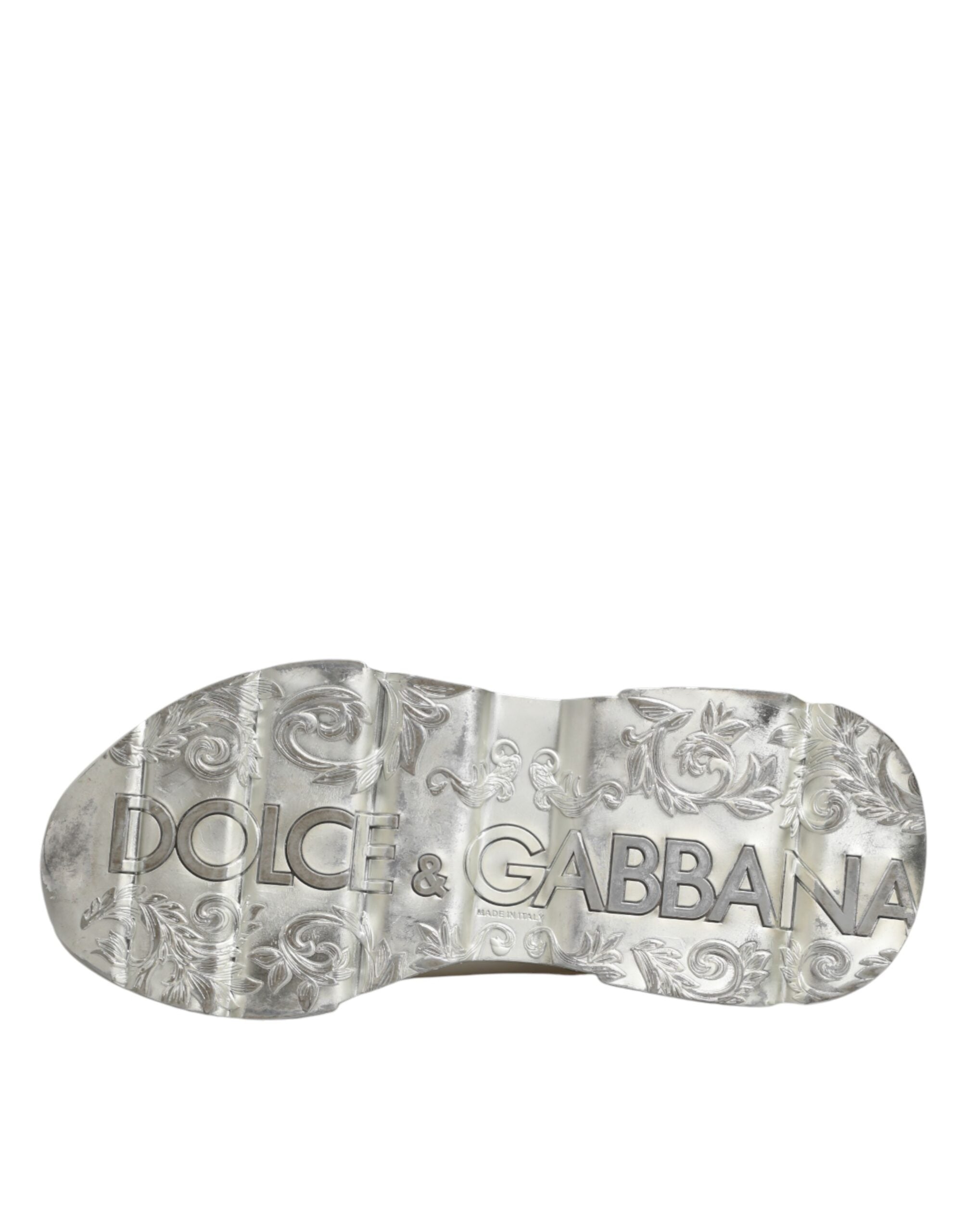 White Silver Daymaster Low Top Sneakers Shoes