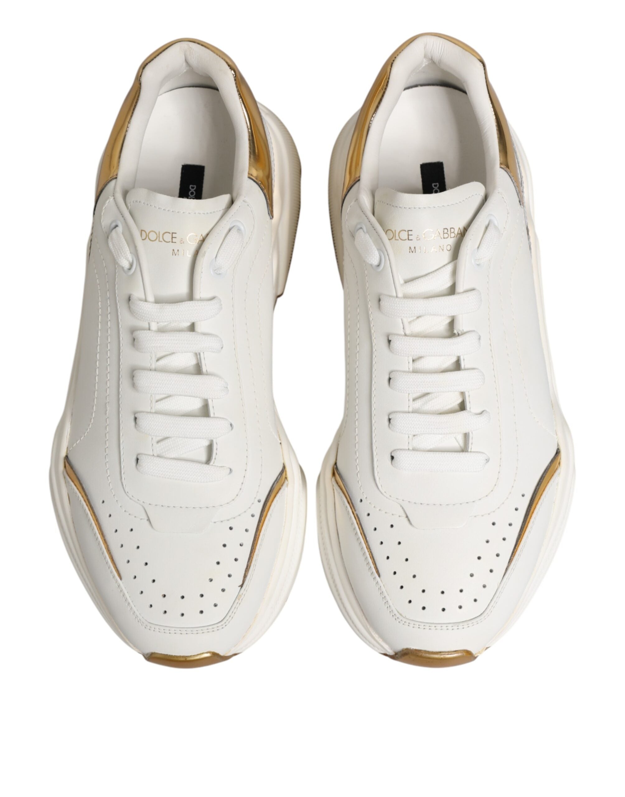 White Gold Daymaster Low Top Sneakers Shoes