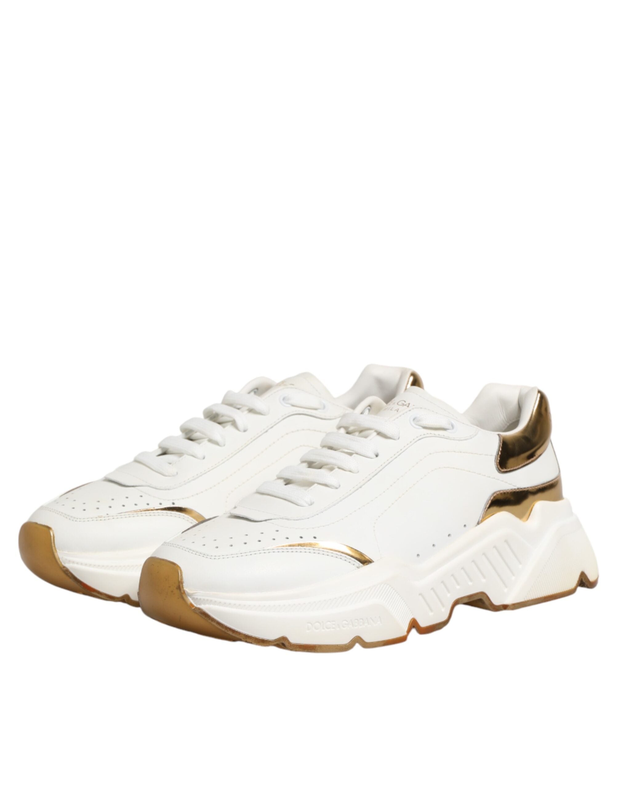 White Gold Daymaster Low Top Sneakers Shoes