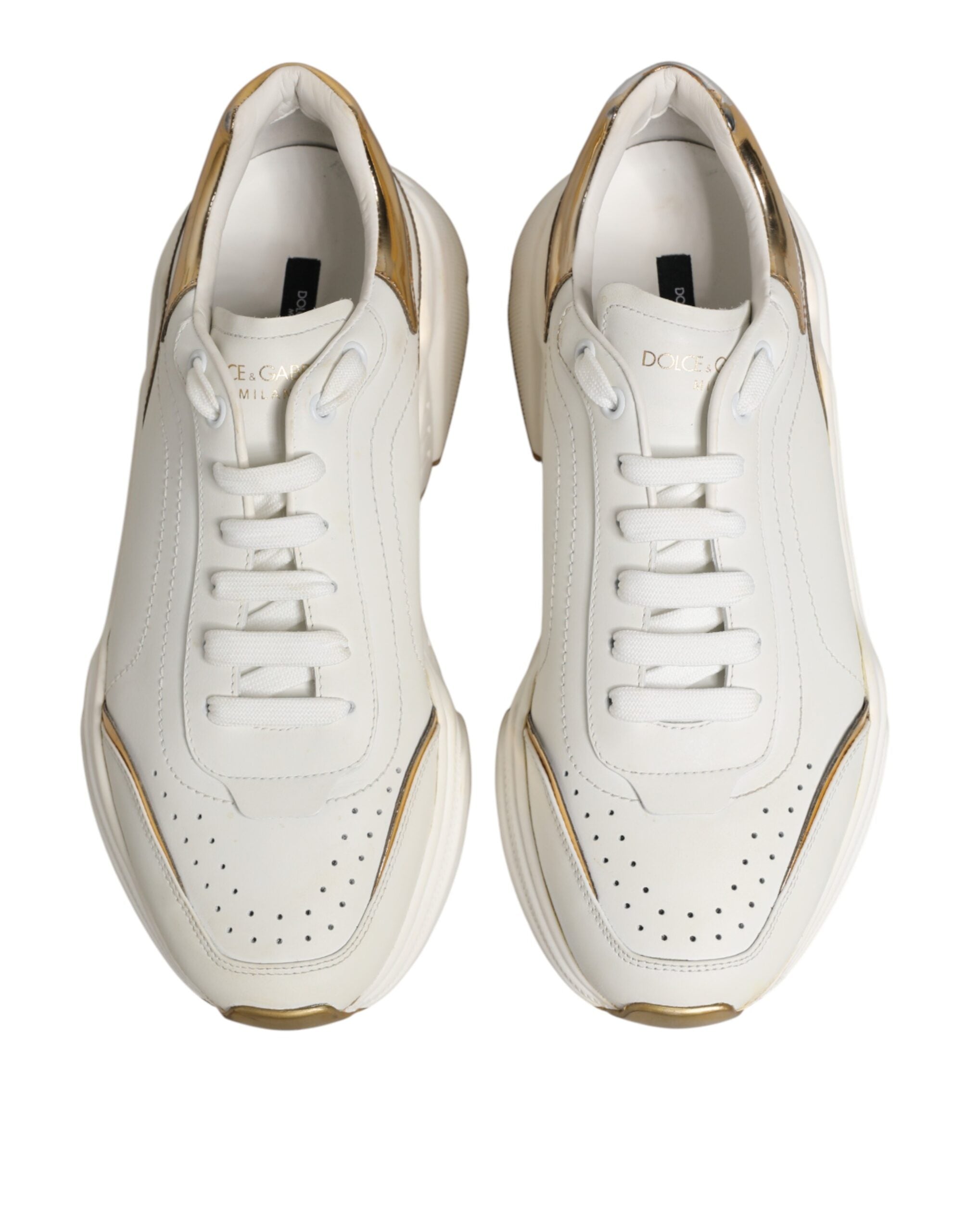 White Gold Daymaster Low Top Sneakers Shoes