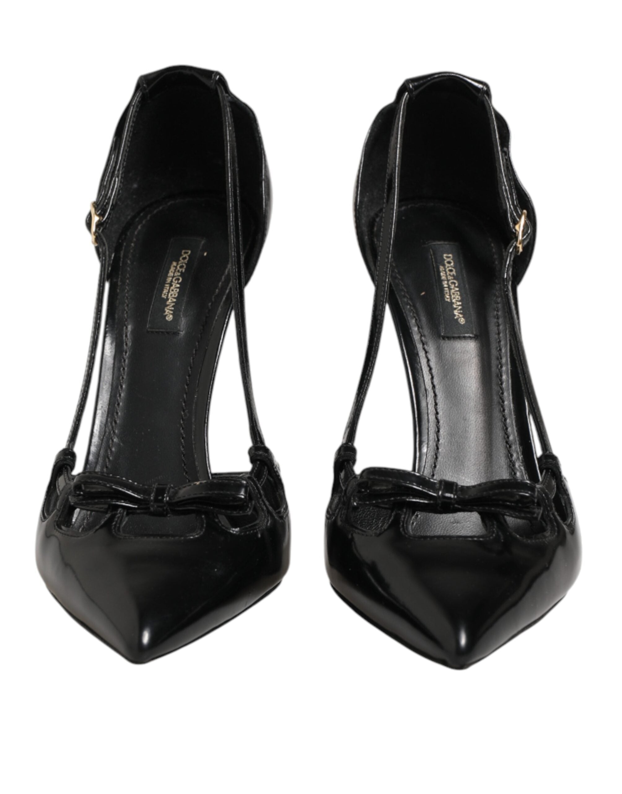 Black Patent Leather High Heels Pumps Shoes