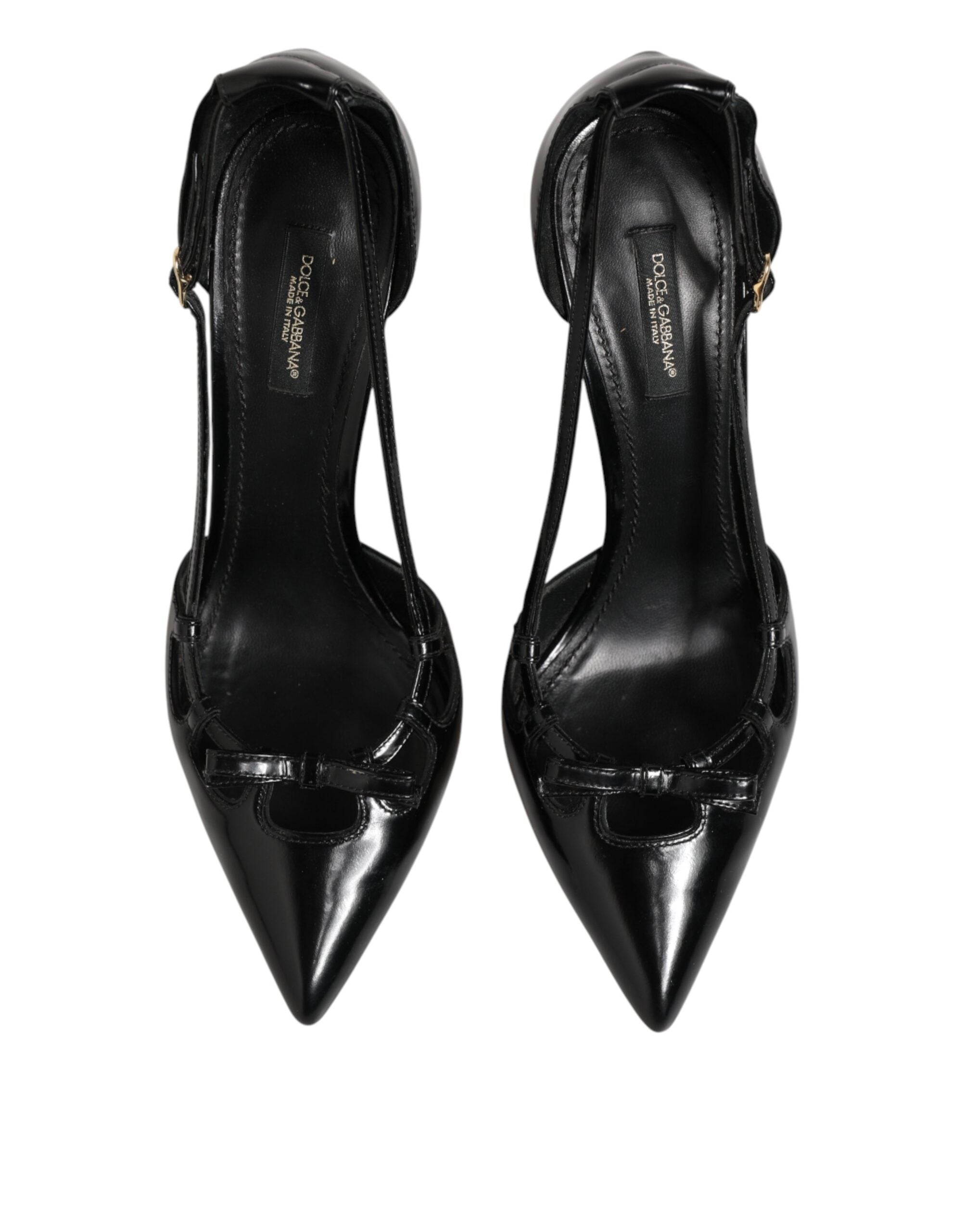 Black Patent Leather High Heels Pumps Shoes