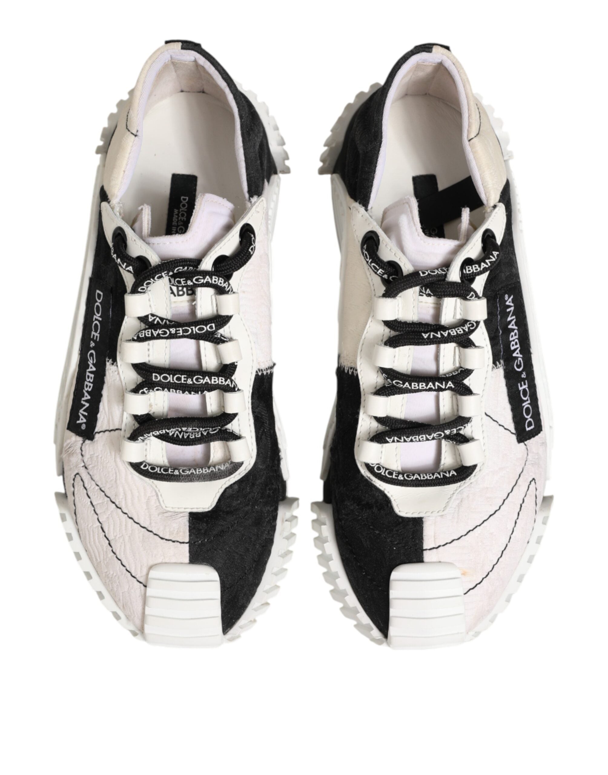 White Black Leather NS1 Sneaker Shoes