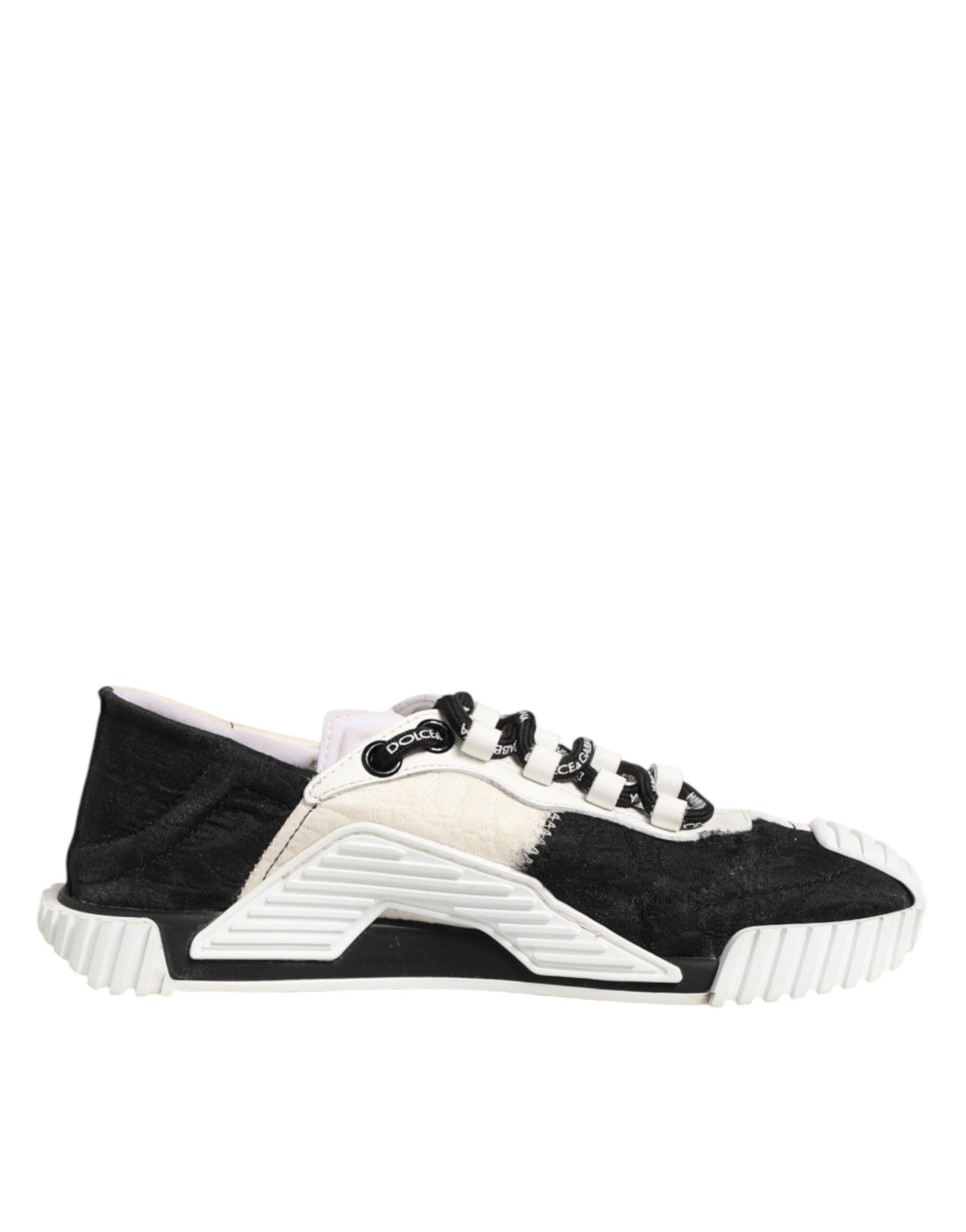White Black Leather NS1 Sneaker Shoes
