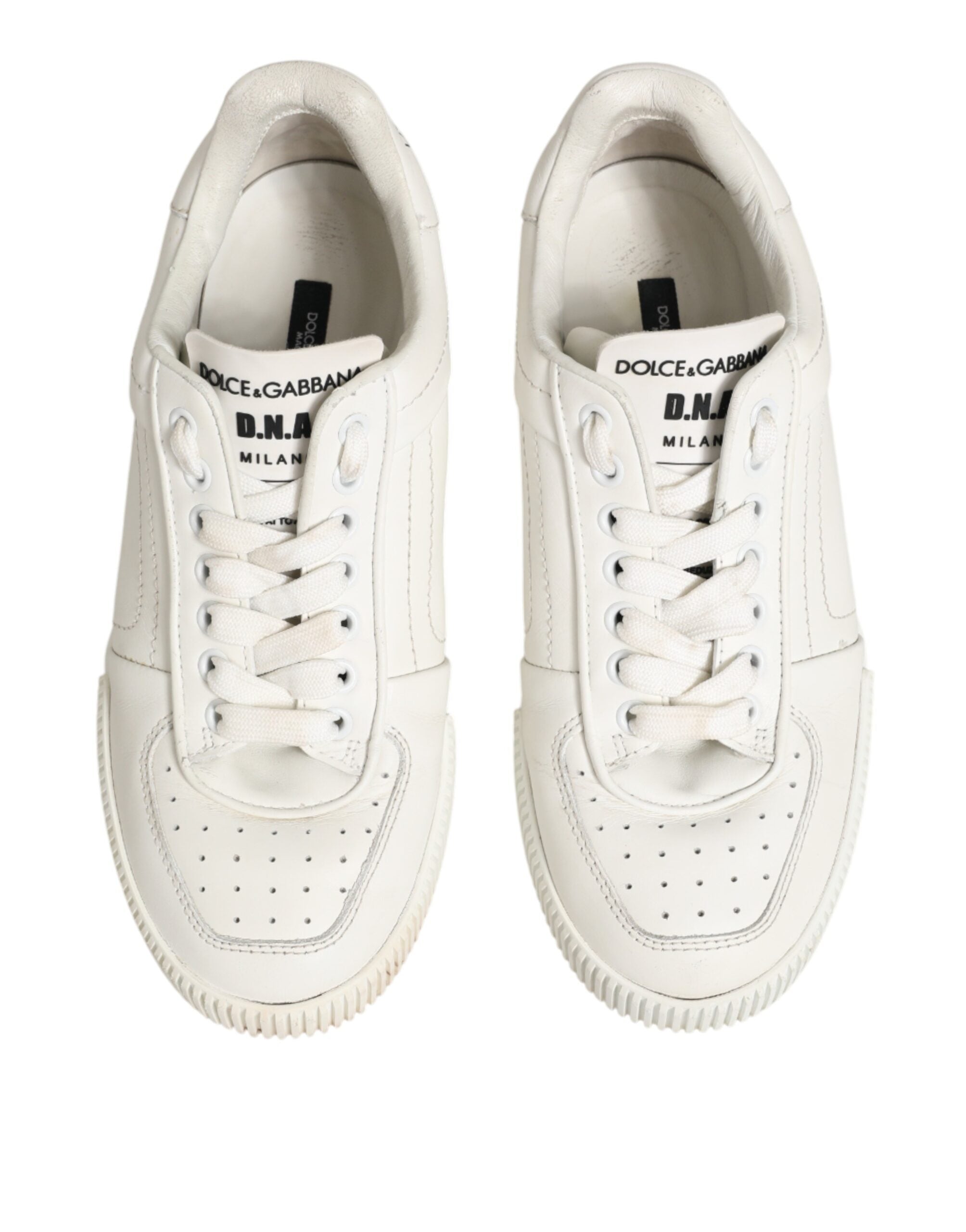 White Leather MIAMI Low Top Sneakers Shoes