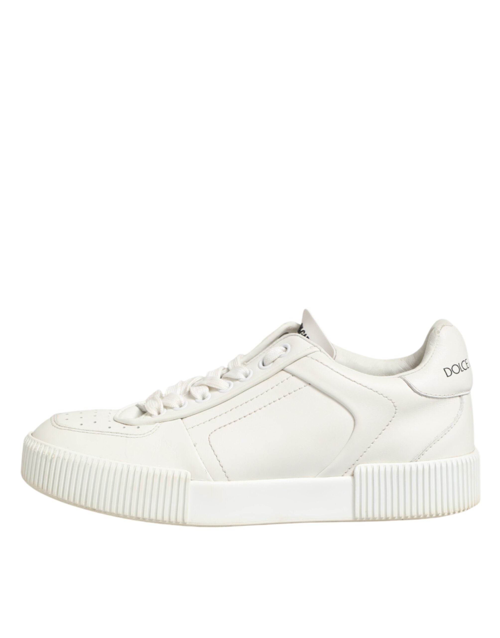 White Leather MIAMI Low Top Sneakers Shoes