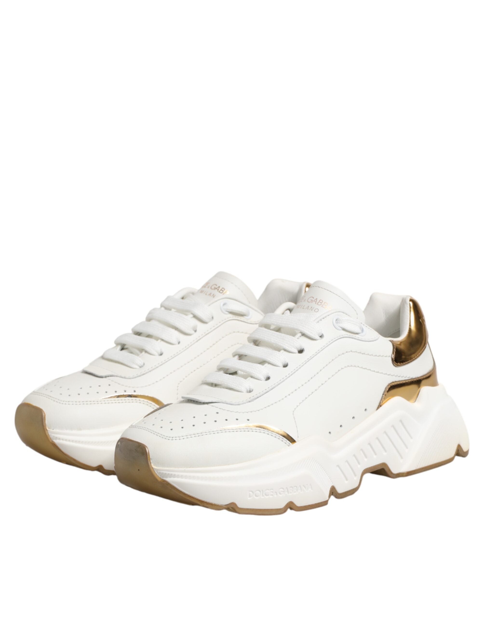 White Gold Daymaster Low Top Sneakers Shoes