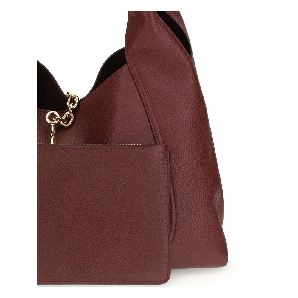 Bordeaux Calf Leather Bos Taurus Shoulder Bag