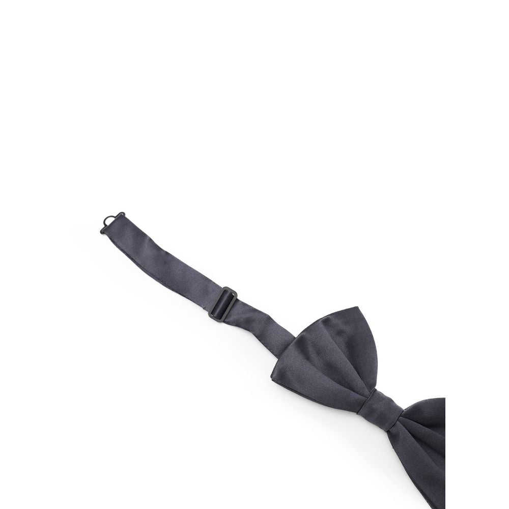 Gray Silk Bowtie