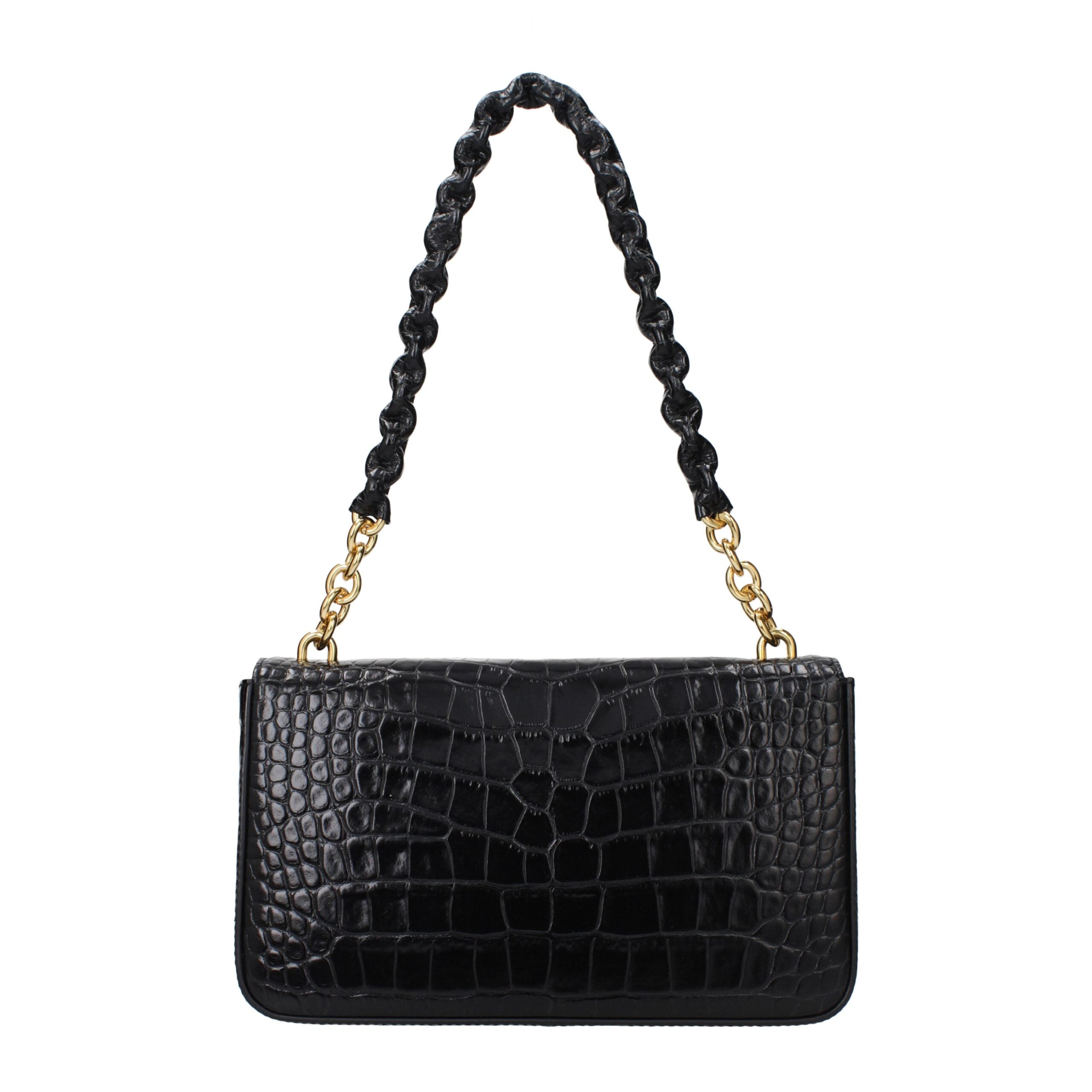 Black Leather Shoulder Bag