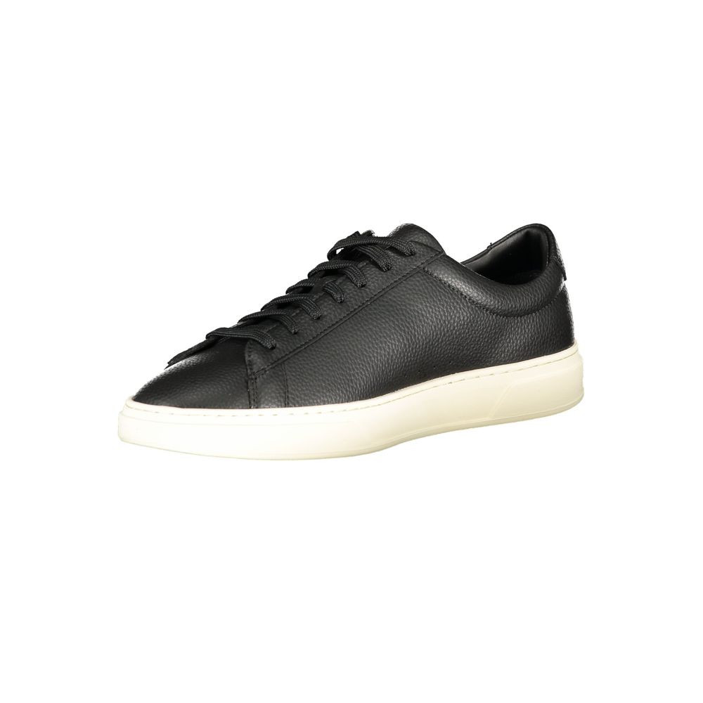 Black Polyester Sneaker