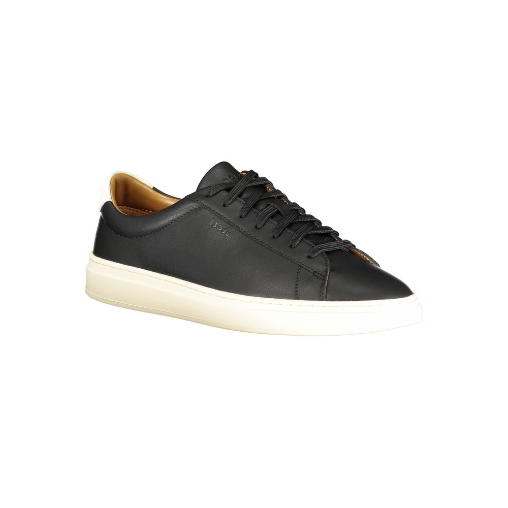 Black Polyester Sneaker