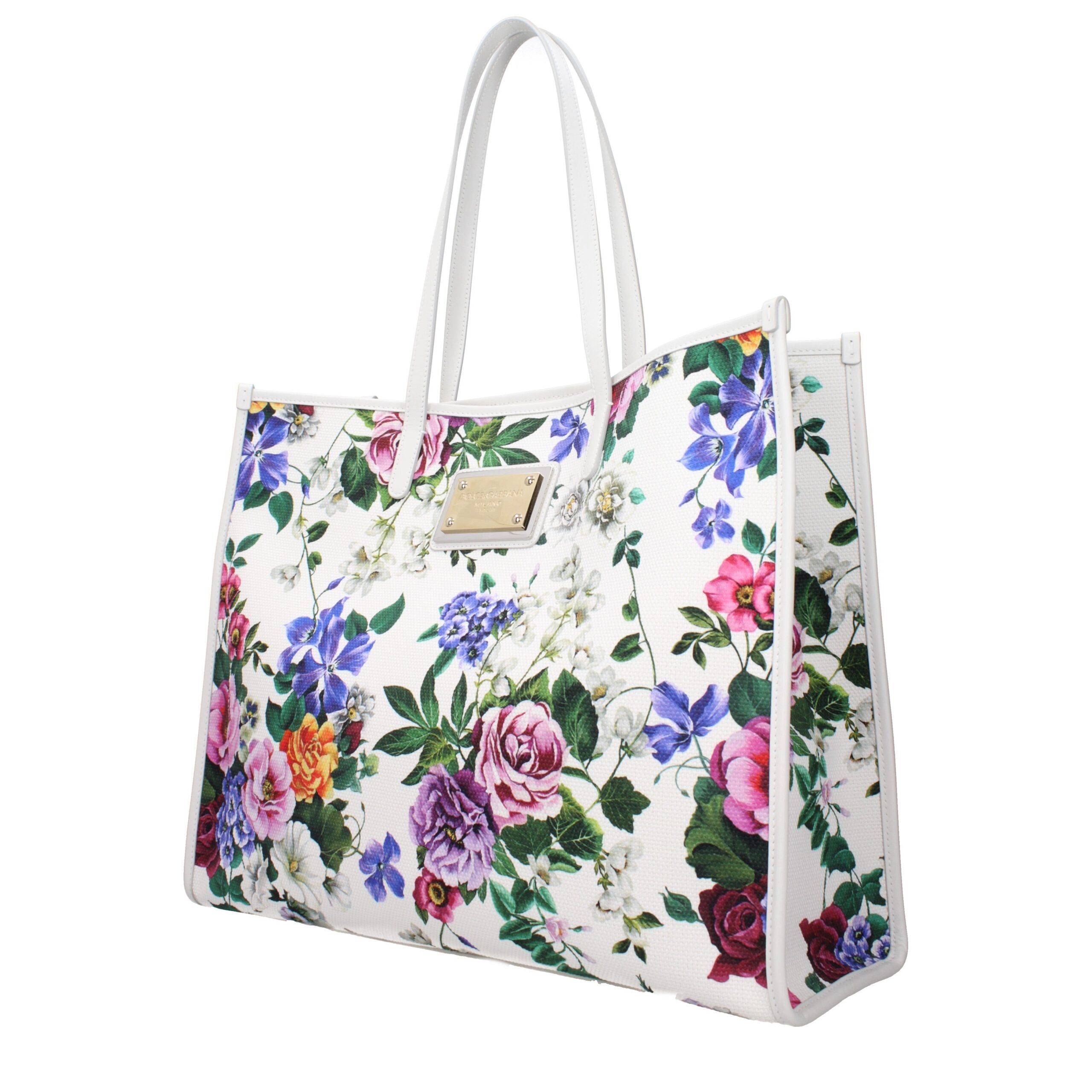 White Fabric Shoulder Bag