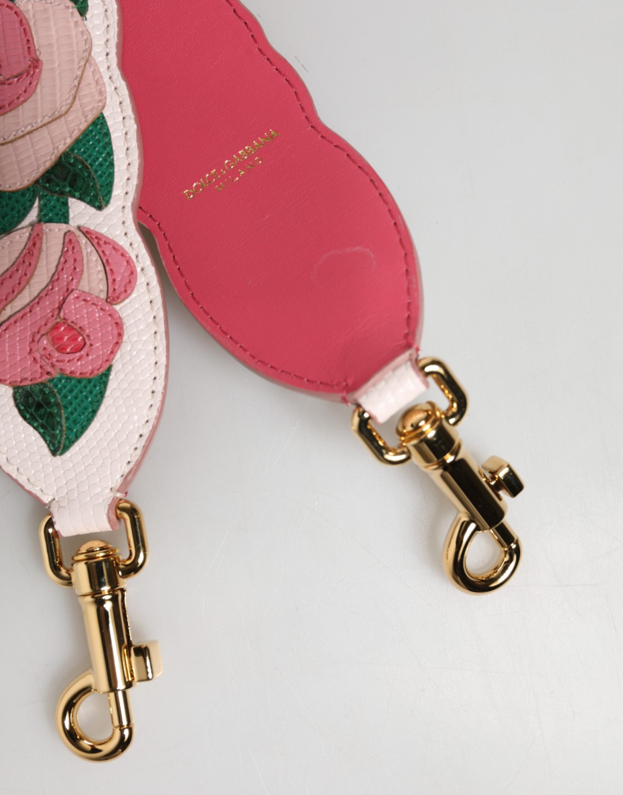 Strap White Floral Calf Leather Bag Accessory Shoulder