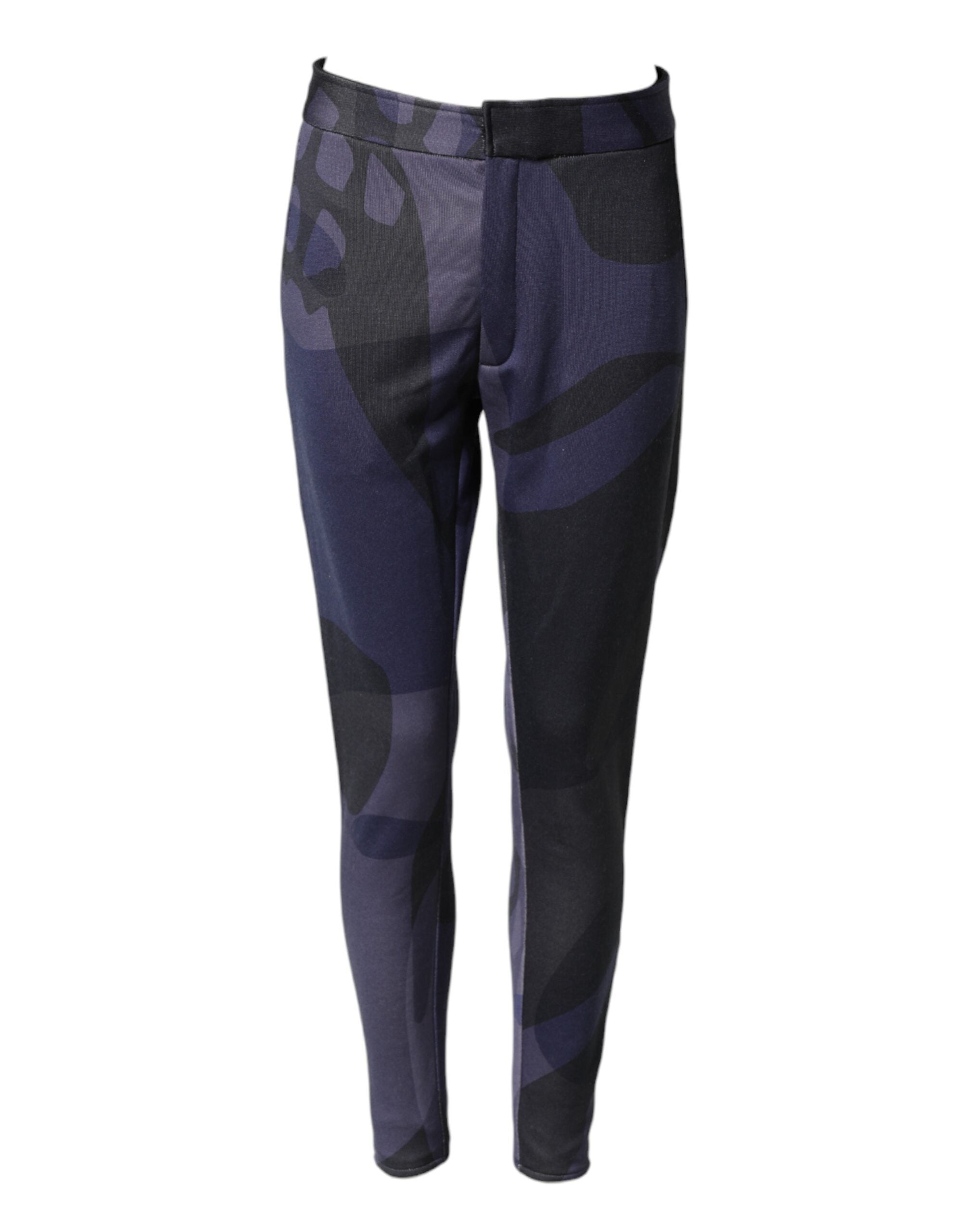 Multicolor Patterned Tapered Fit Men Pants