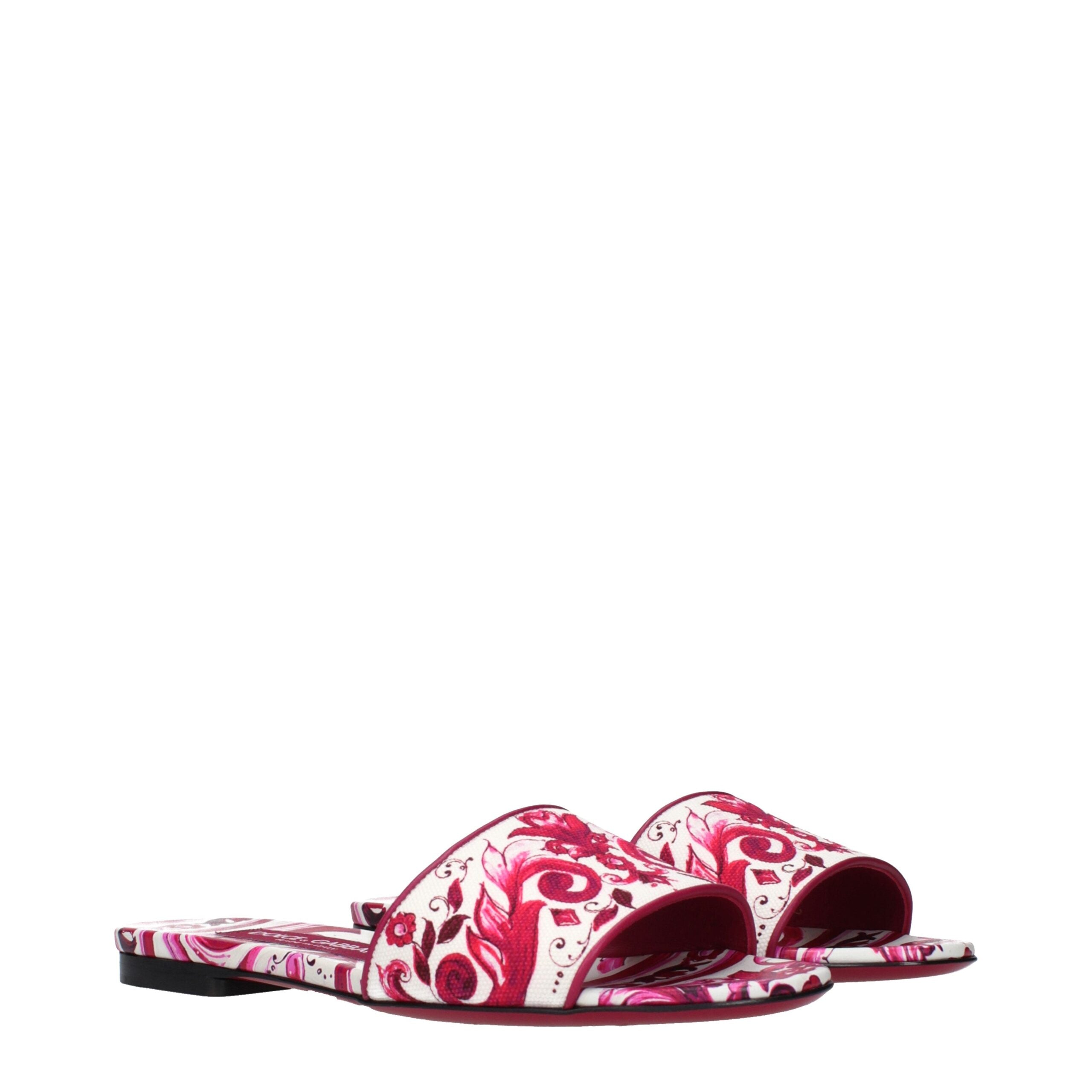 Pink Fabric Slippers