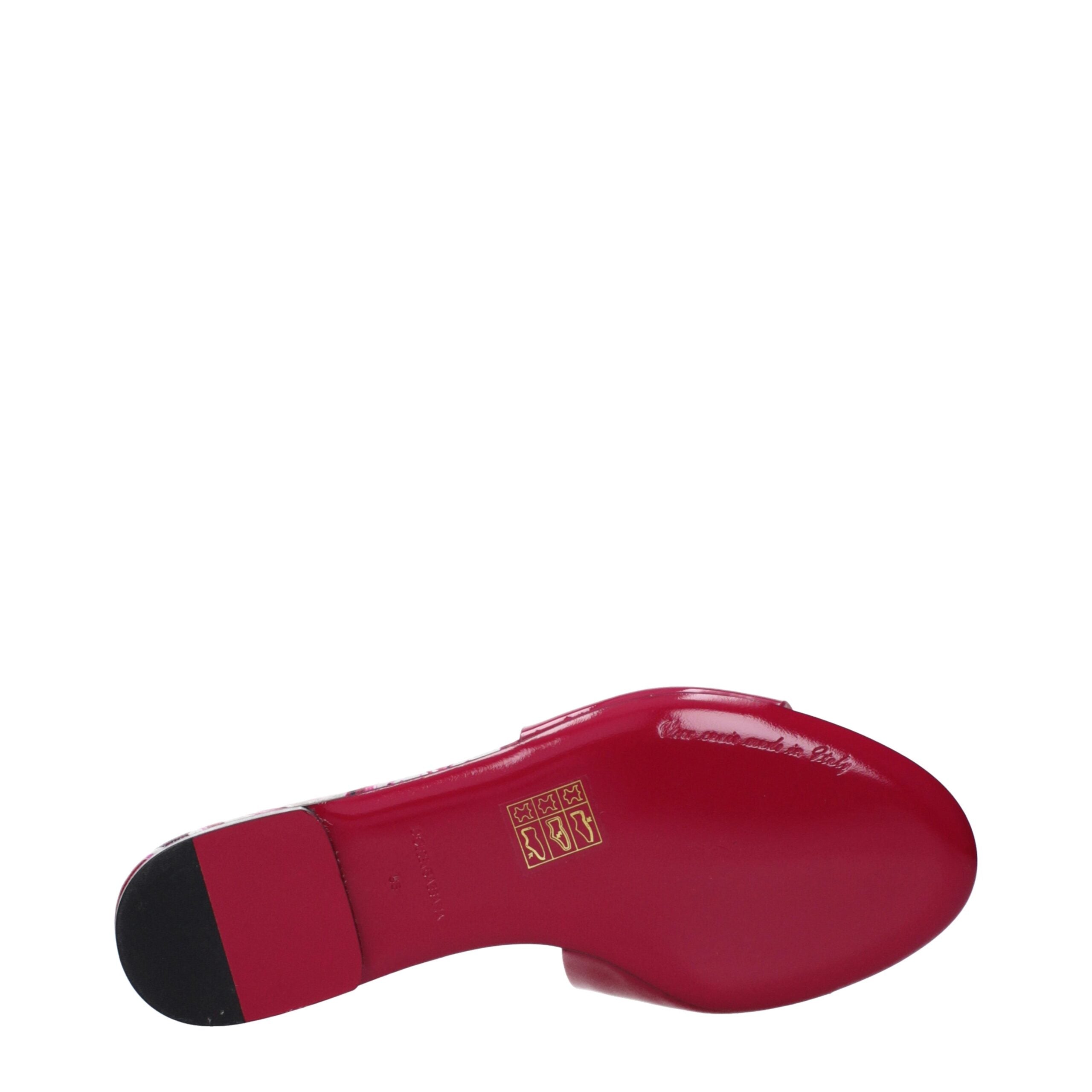 Pink Leather Slippers