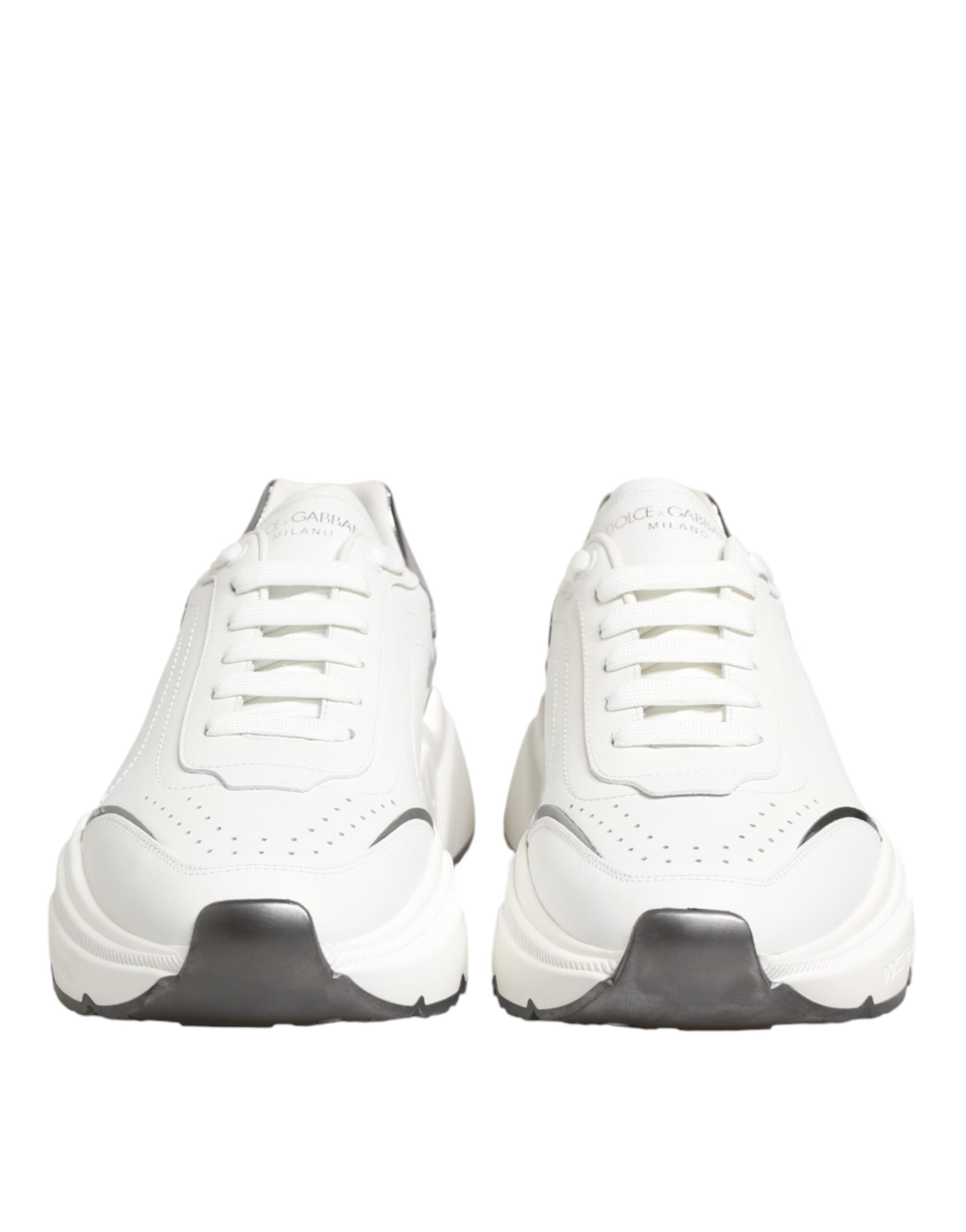 White Silver Daymaster Low Top Sneakers Shoes