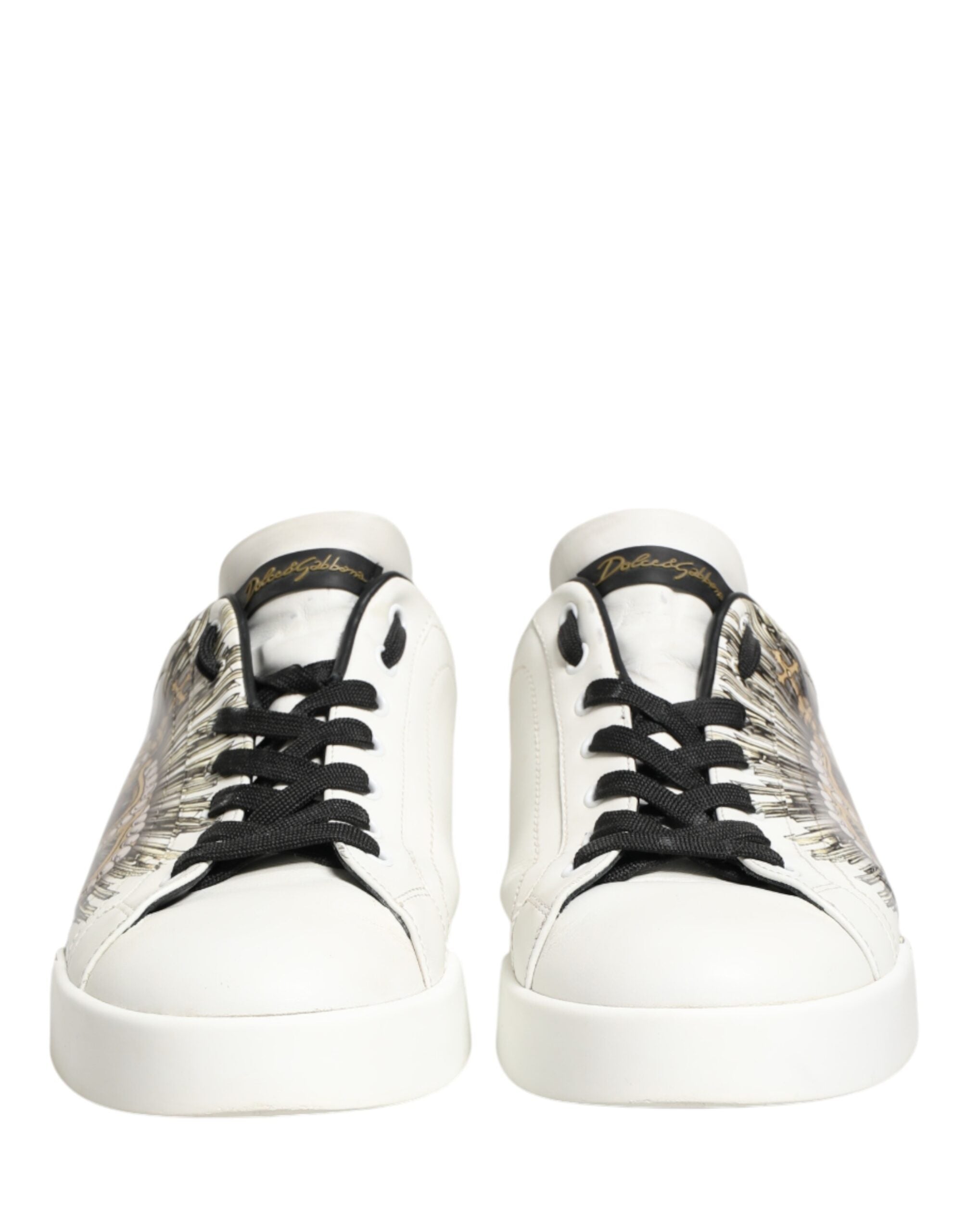 White Black Crown Low Top Sneakers Men Shoes