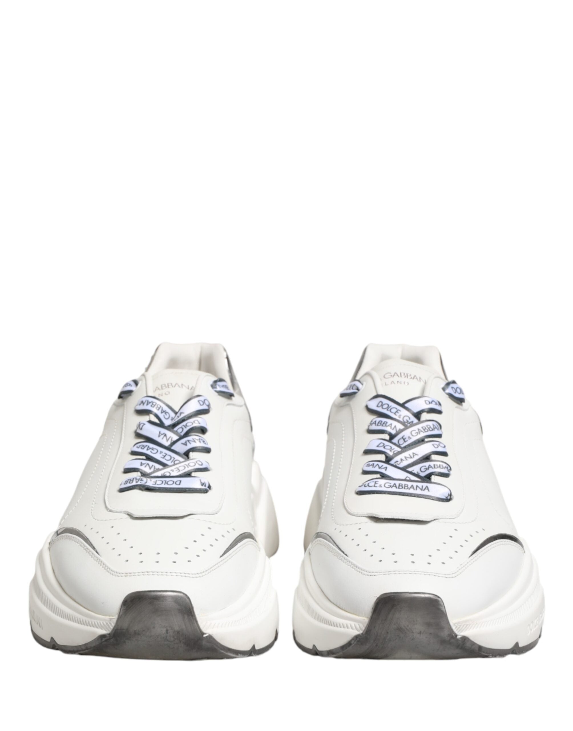 White Silver Daymaster Low Top Sneakers Shoes