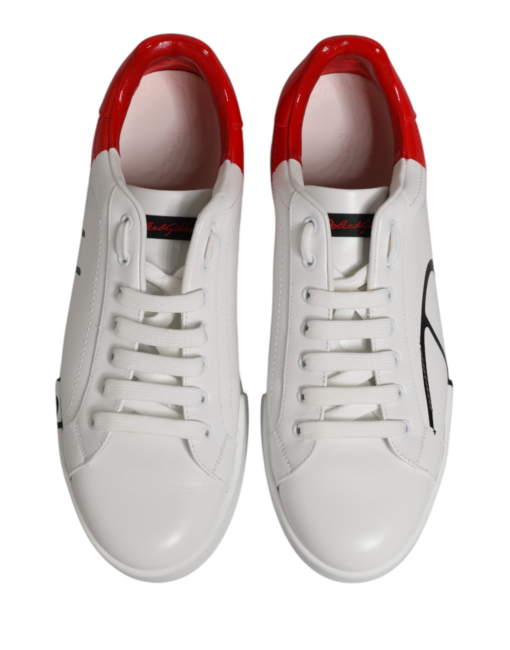 White Red Portofino Low Top Men Sneakers Shoes