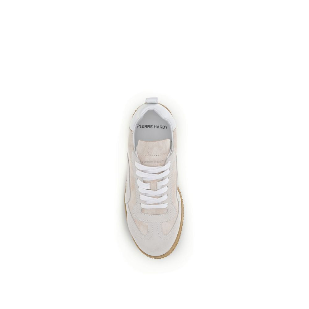 Cream Calf Leather Bos Taurus Low Top Sneakers