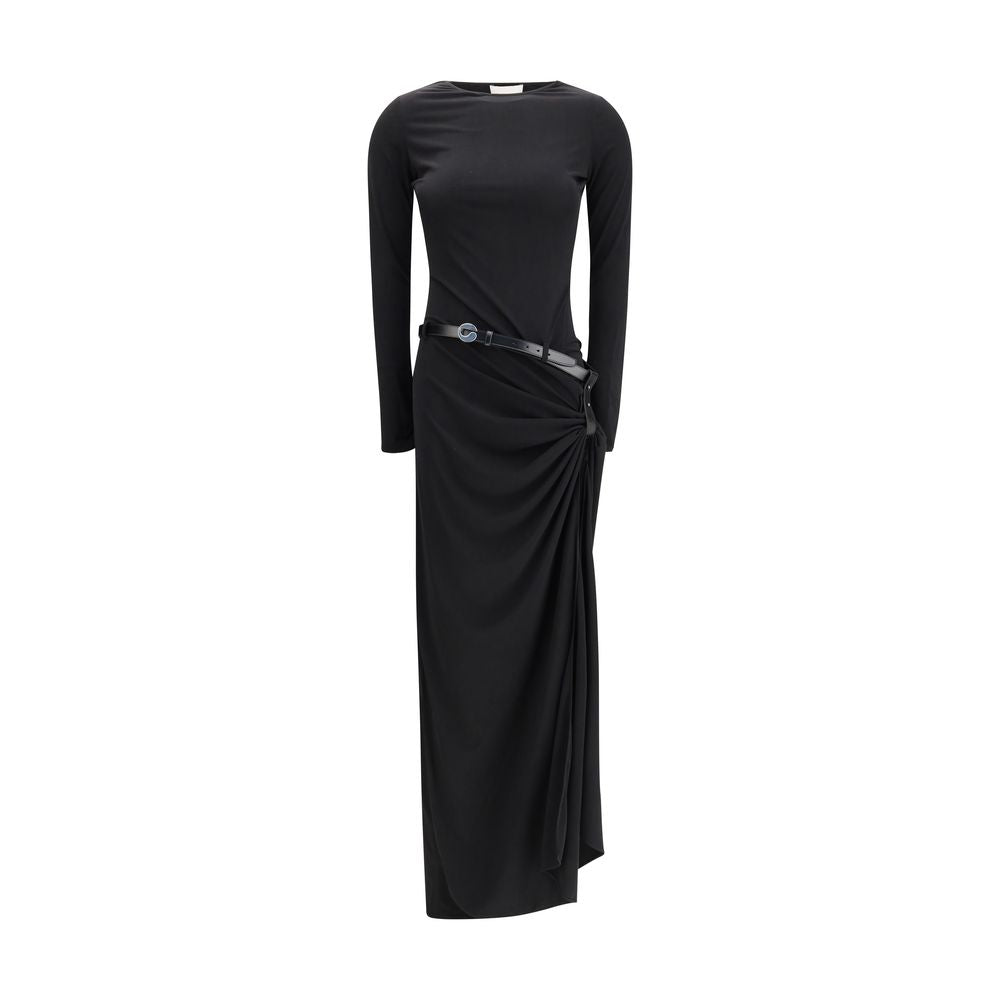 Black Polyester Casual Dress
